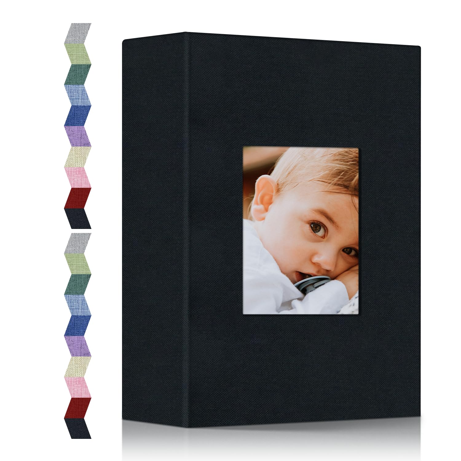 Álbum fotográfico familiar Popotop para vacaciones y aniversarios con cubiertas de lino