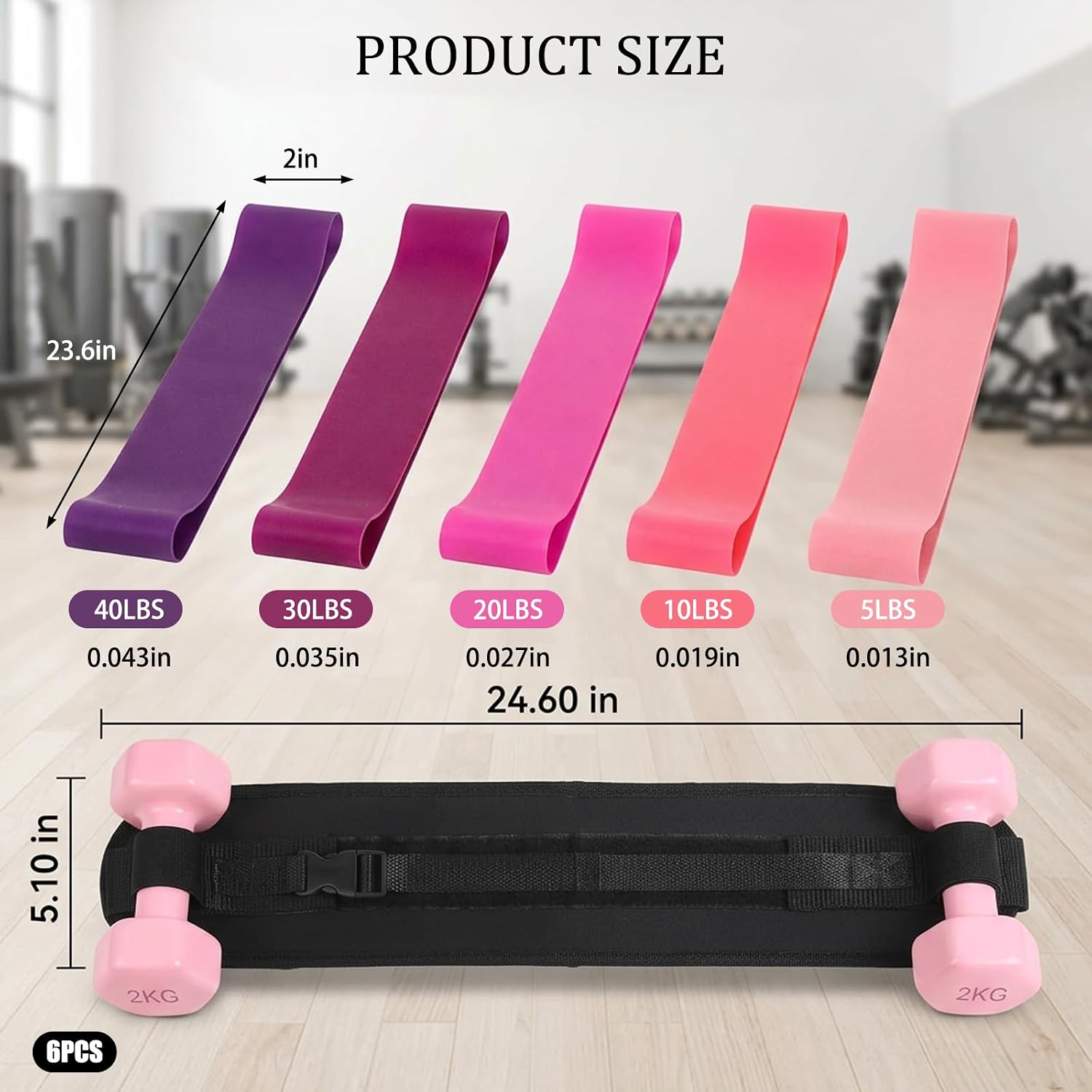 Hip Thrust Dumbbell Holder Belt, Adjustable Strap Wide Padded, Non-Slip Safety Comfort Squats & Strength ExercisesSupport Belt for Barbell/Dumbbell/Kettlebell for Home Workouts