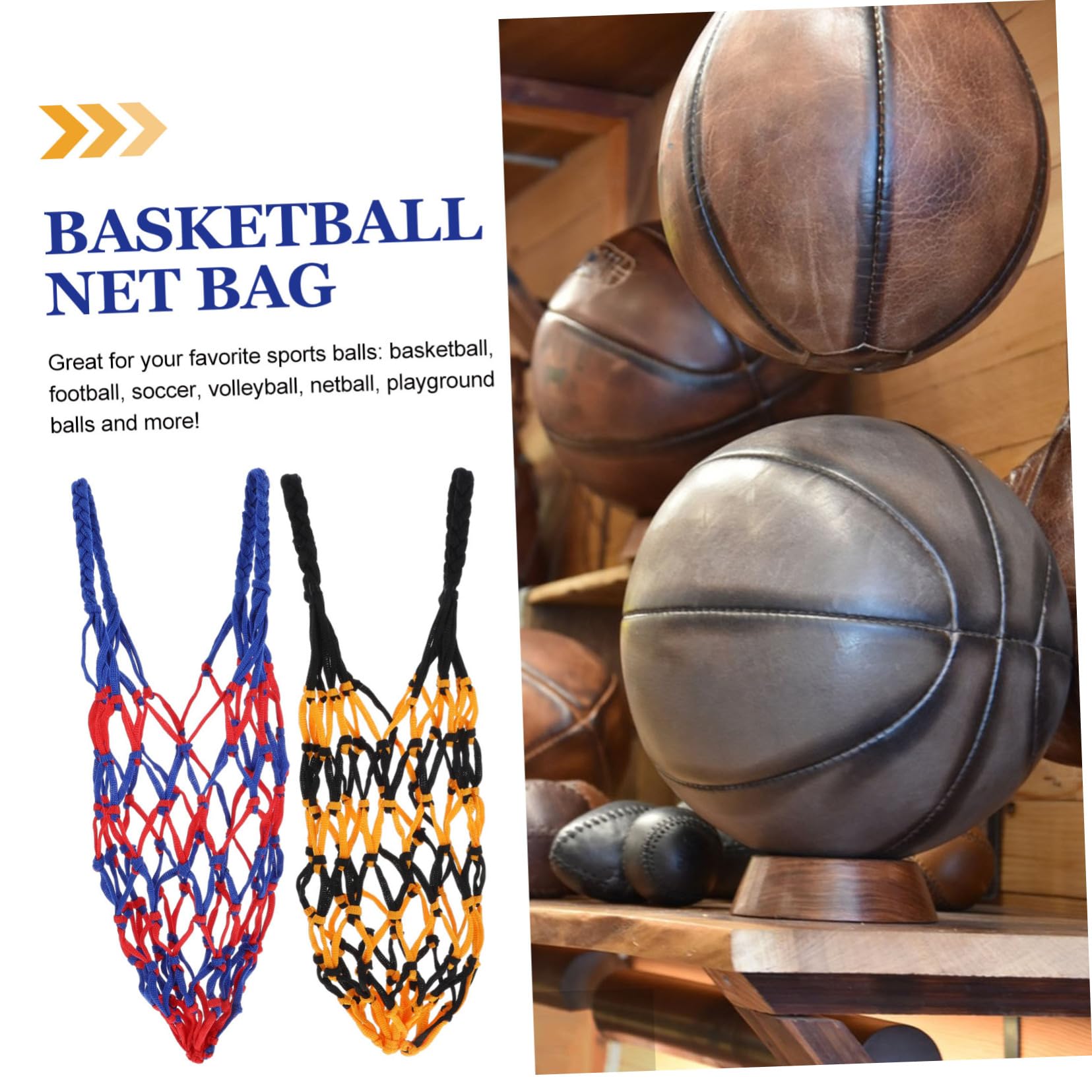 Kisangel Tragbare Ballnetztasche Tragetasche Für Sportbälle Sportnetztaschen Basketball-mesh-netztasche Sportballnetzbeutel Fußballtaschen Behälter Für Sportbälle Nylon