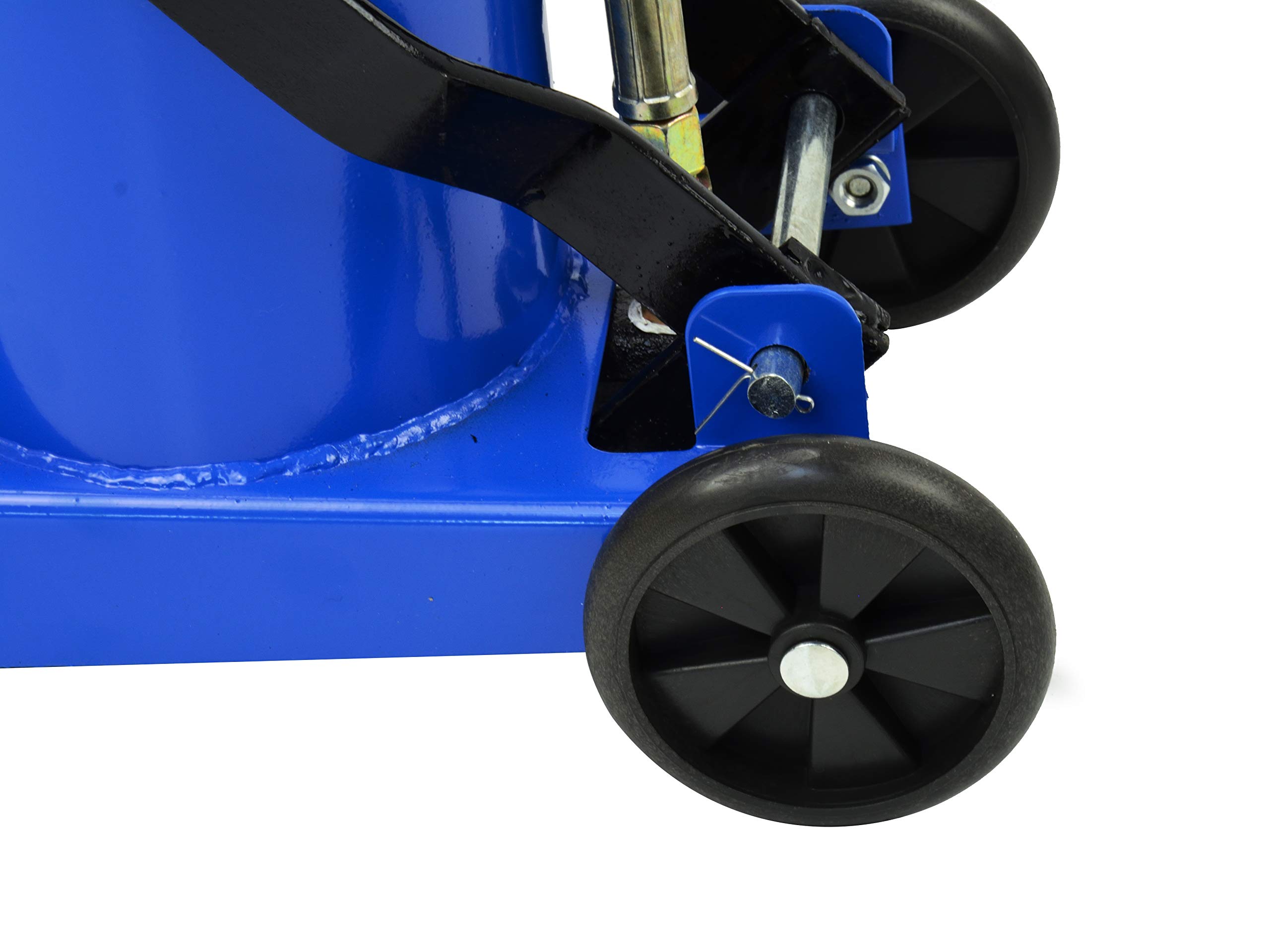 BSD Bomba de Grasa - Pistola de Engrase, Engrasadora, Bomba de Engrase con Pedal - 6L - Manguera 4m