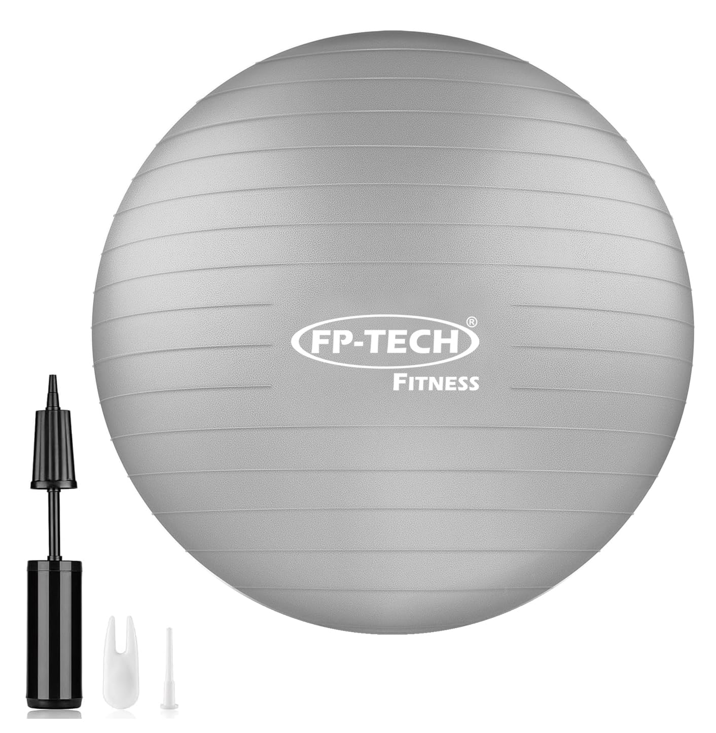 FP-TECH - Palla da Fitness, Palla Pilates Yoga Anti-Scoppio 55cm/65cm/75cm/85cm Palla da Ginnastica con Pompa Rapida inclusa per Fitness Yoga Pilates e Ufficio 6 Colori