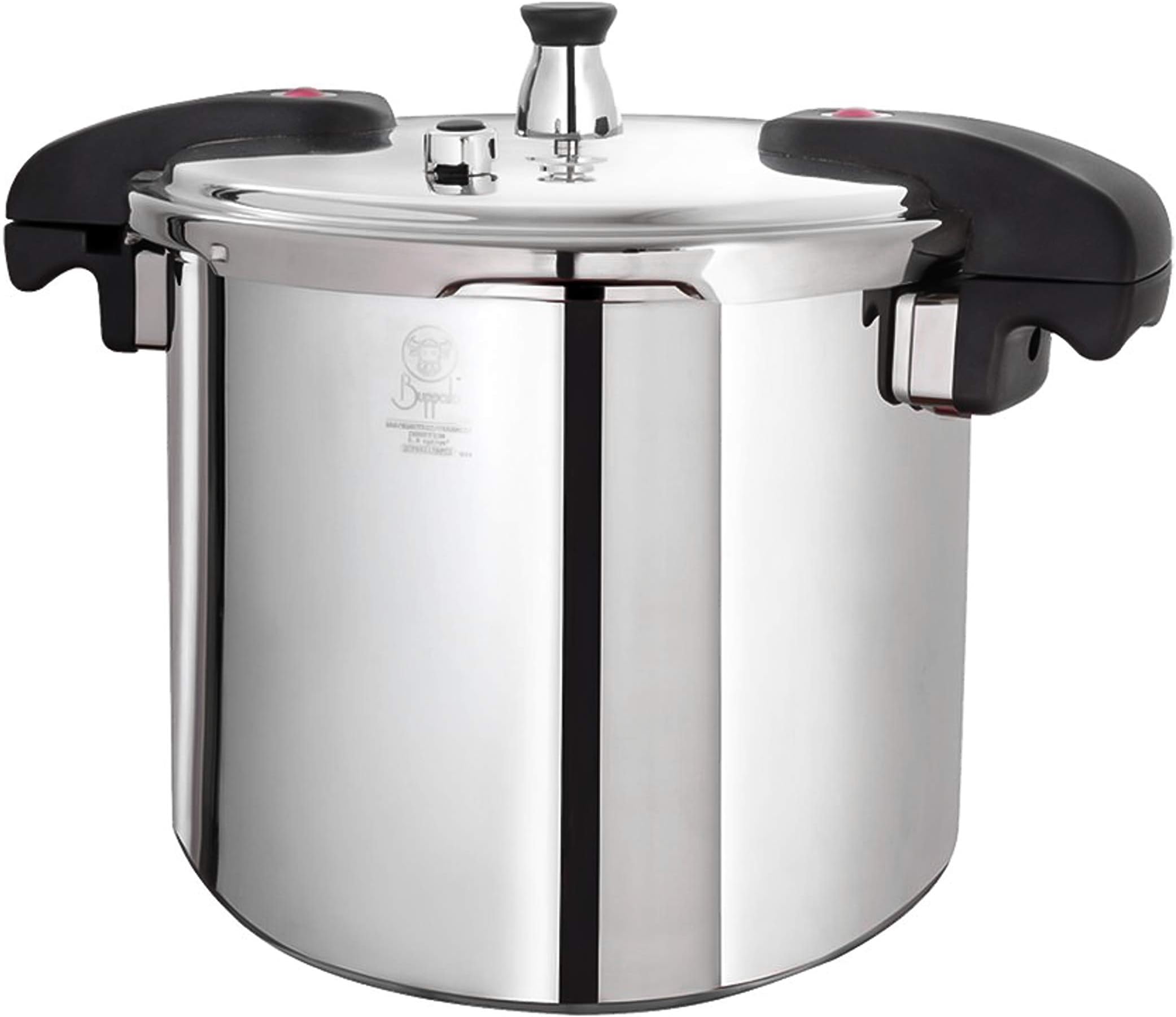 - 15 Quart Pressure Cooker Stainless Steel - Large Canning Pot with Lid for Home, Commercial Use - Easy to Clean Induction Stove Top Pressure Canner, Can Cooker - SG Certificate QCP415