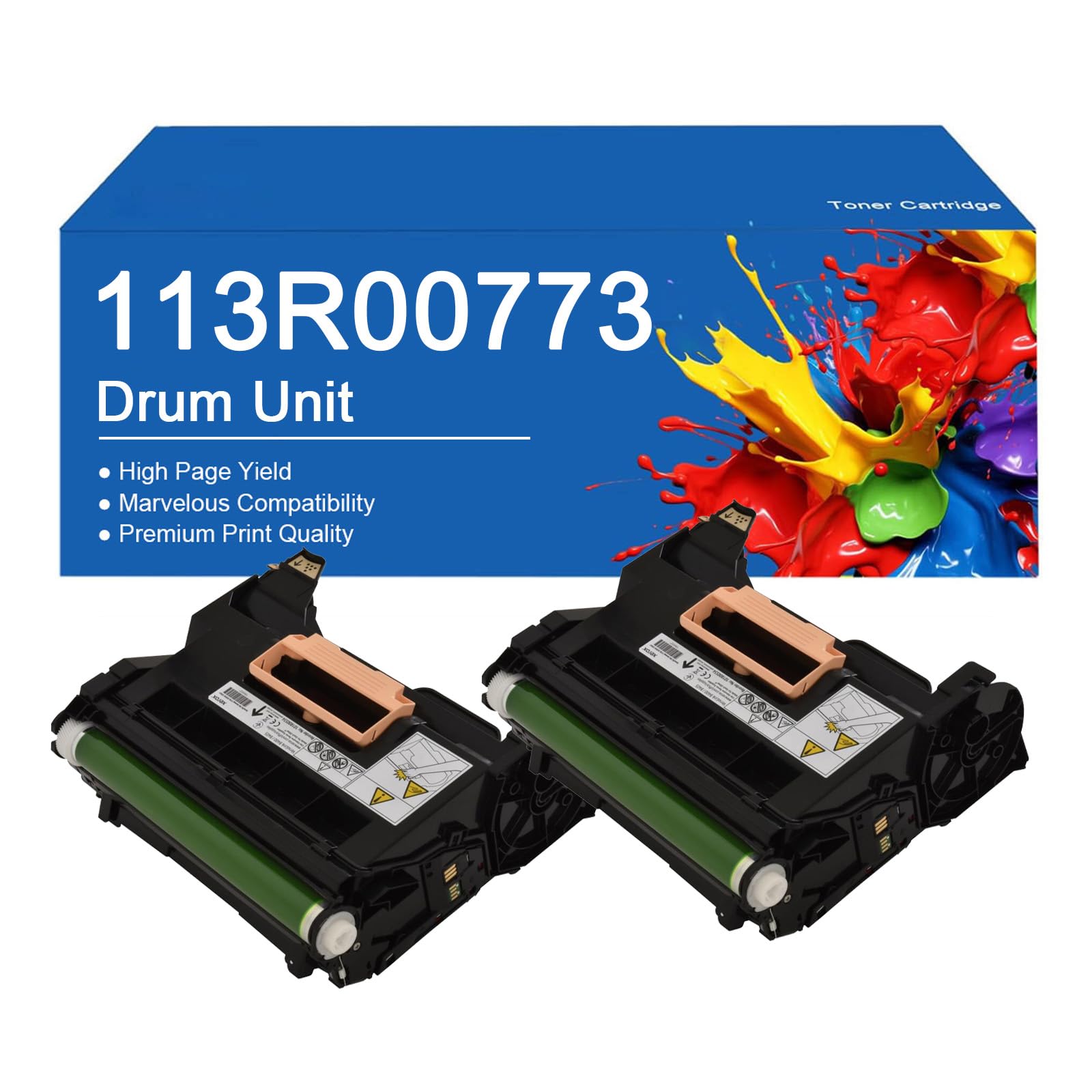 Unità tamburo di ricambio 113R00773 113R00773 Tamburo immagine 3610DN per stampanti Xerox Phaser 3610DN 3610N WorkCentre 3615DN, facile da installare e utilizzare.,3610DN-2Set