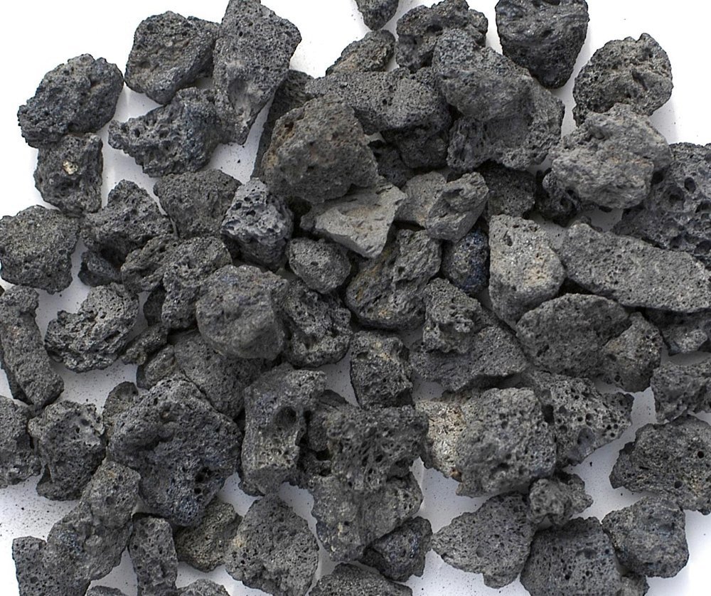 Buy Black Lava Rocks for Fire Pit, 1 Cu Ft, (35 to 40 pounds