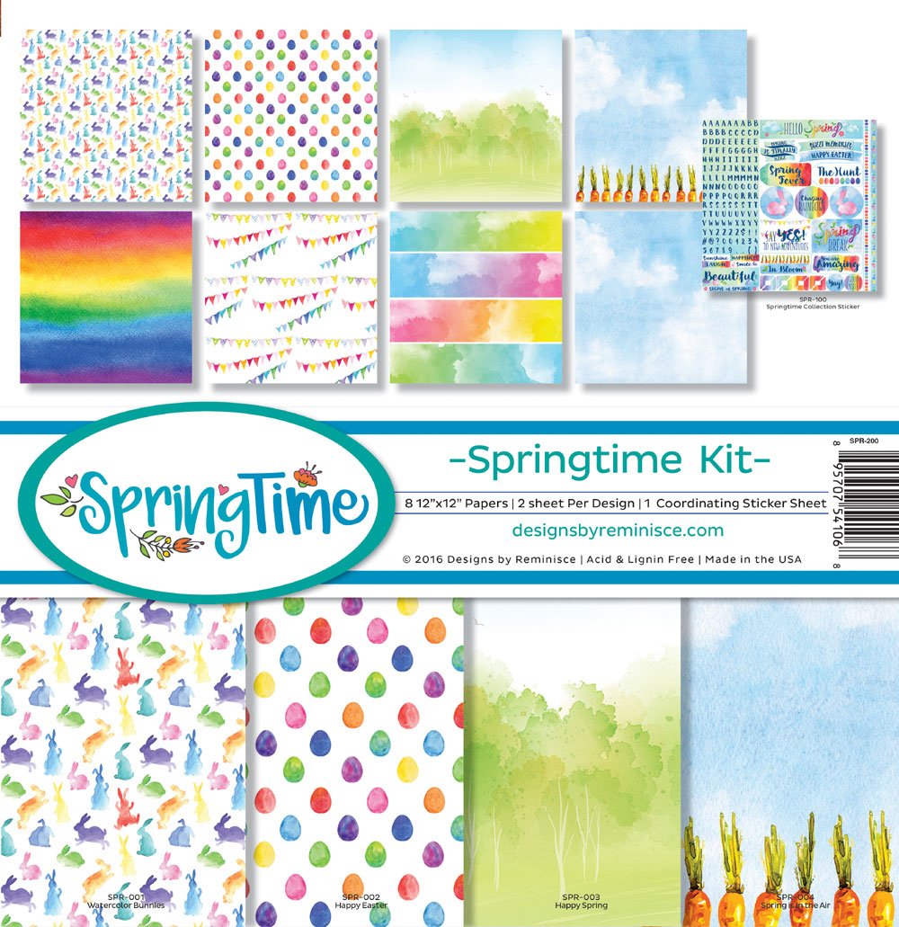 Reminisce SPR-200 Springtime Scrapbook Collection Kit-picture-23