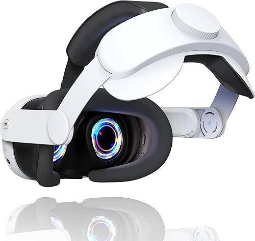 Miniatura 9 de Adjustable Head Strap Compatible for Meta Quest 3, Lightweight VR Headwear Bracket Holder Elite Strap Replacement for Enhanced Comfort Support and