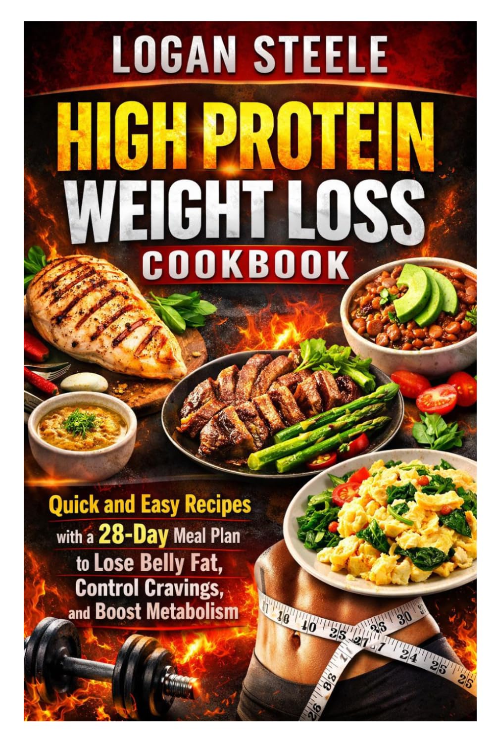 High Protein Weight Loss Cookbook: Quick and Easy Recipes with a 28-Day Meal Plan to Lose Belly Fat, Control Cravings, and Boost Metabolism