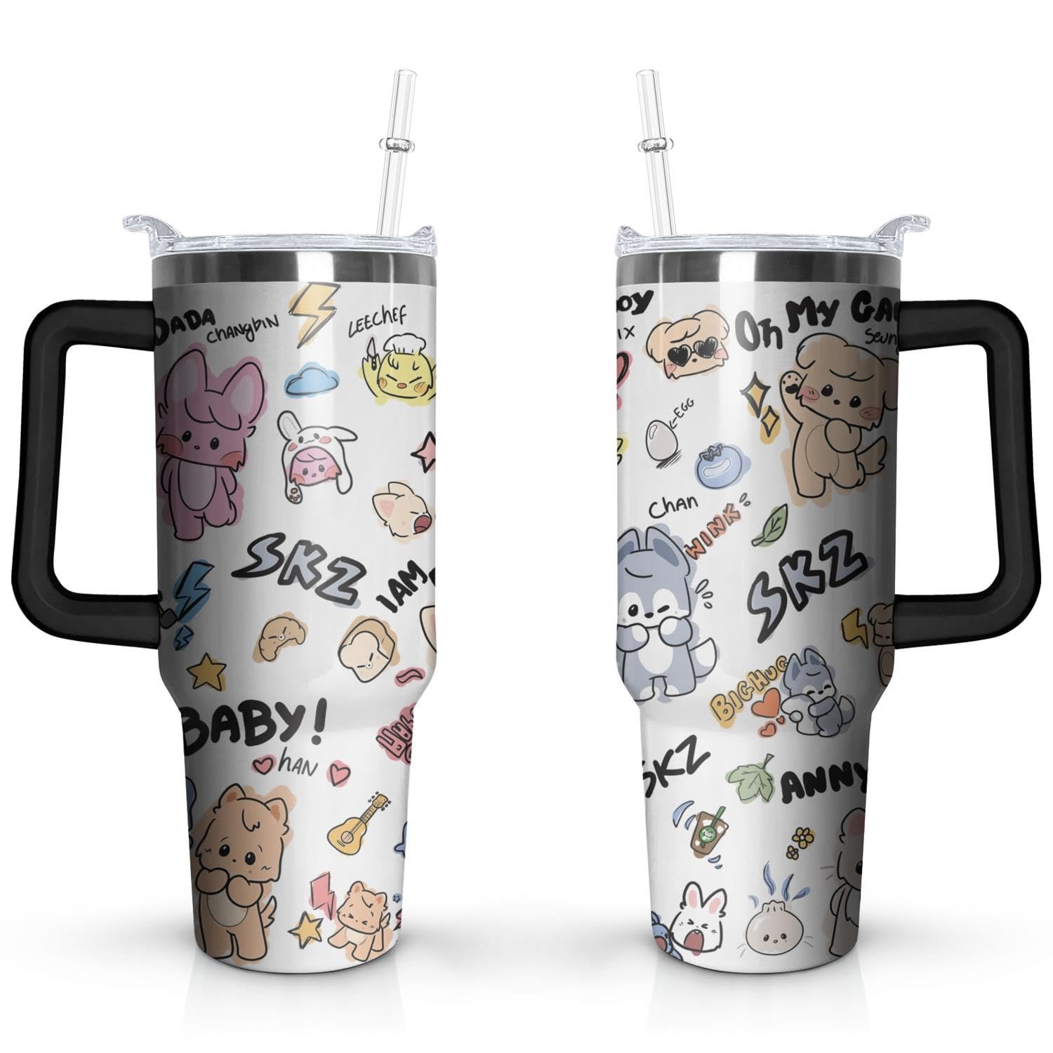 Weiqiyong Stray Kids SKZ Gifts for Women 40Ounce Stainless Steel