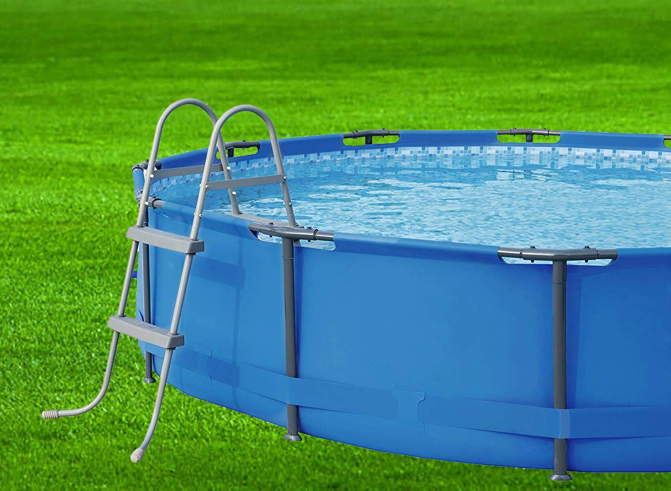 Brandsseller Échelle de Piscine en Acier 81 cm 150 kg