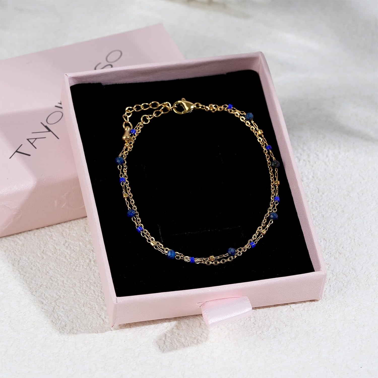 Turquoise Beads Bracelet for Women Dainty Stackable Green Bracelet Turquoise Jewelry Mother's Day Gift for Mother - Image 7