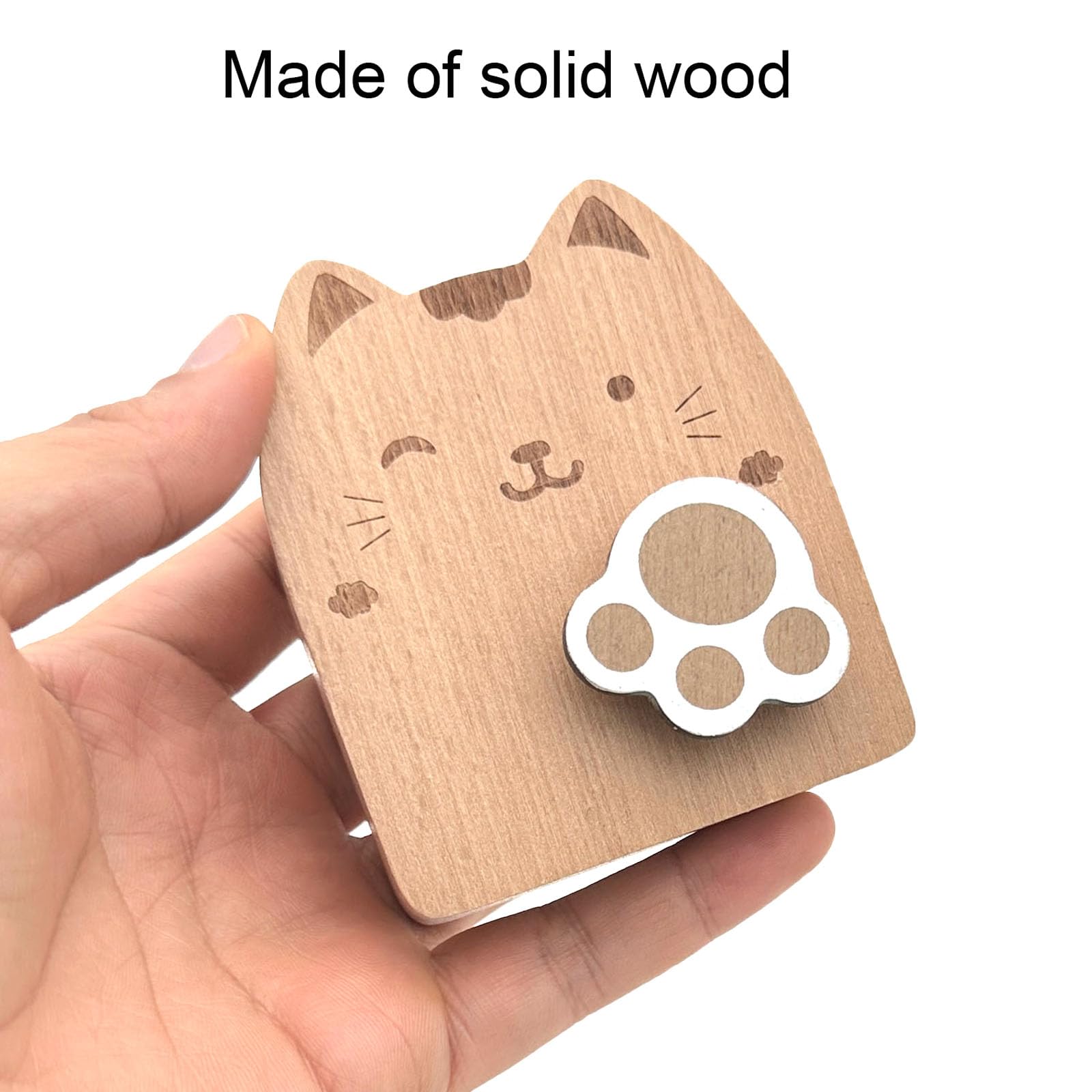 Amazon.com: Pursuestar Edelweiss Wood Cat Wind Up Music Box