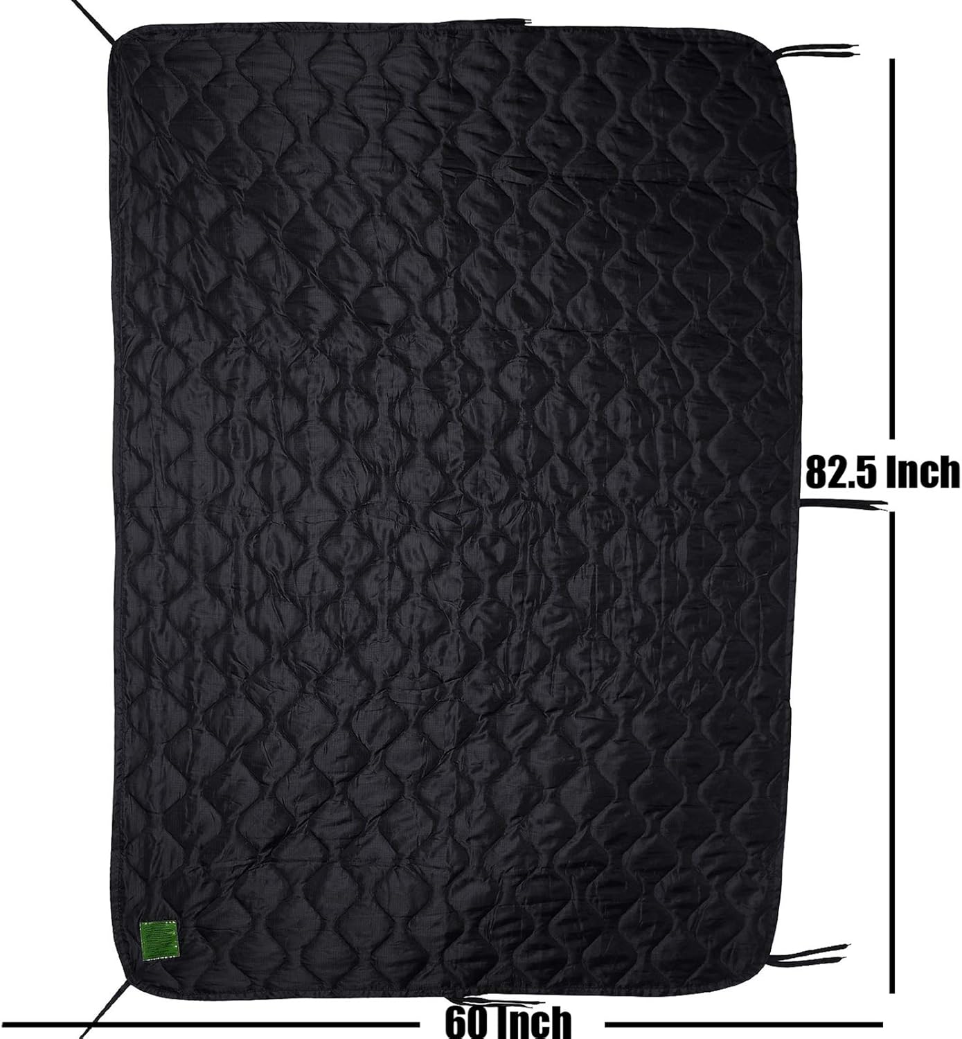 Greencity Tactical Military Woobie Blanket Poncho Liner Camping Thermal Insulated Drawstring Carry Bag Waterproof Outdoor Activities Hiking Traving