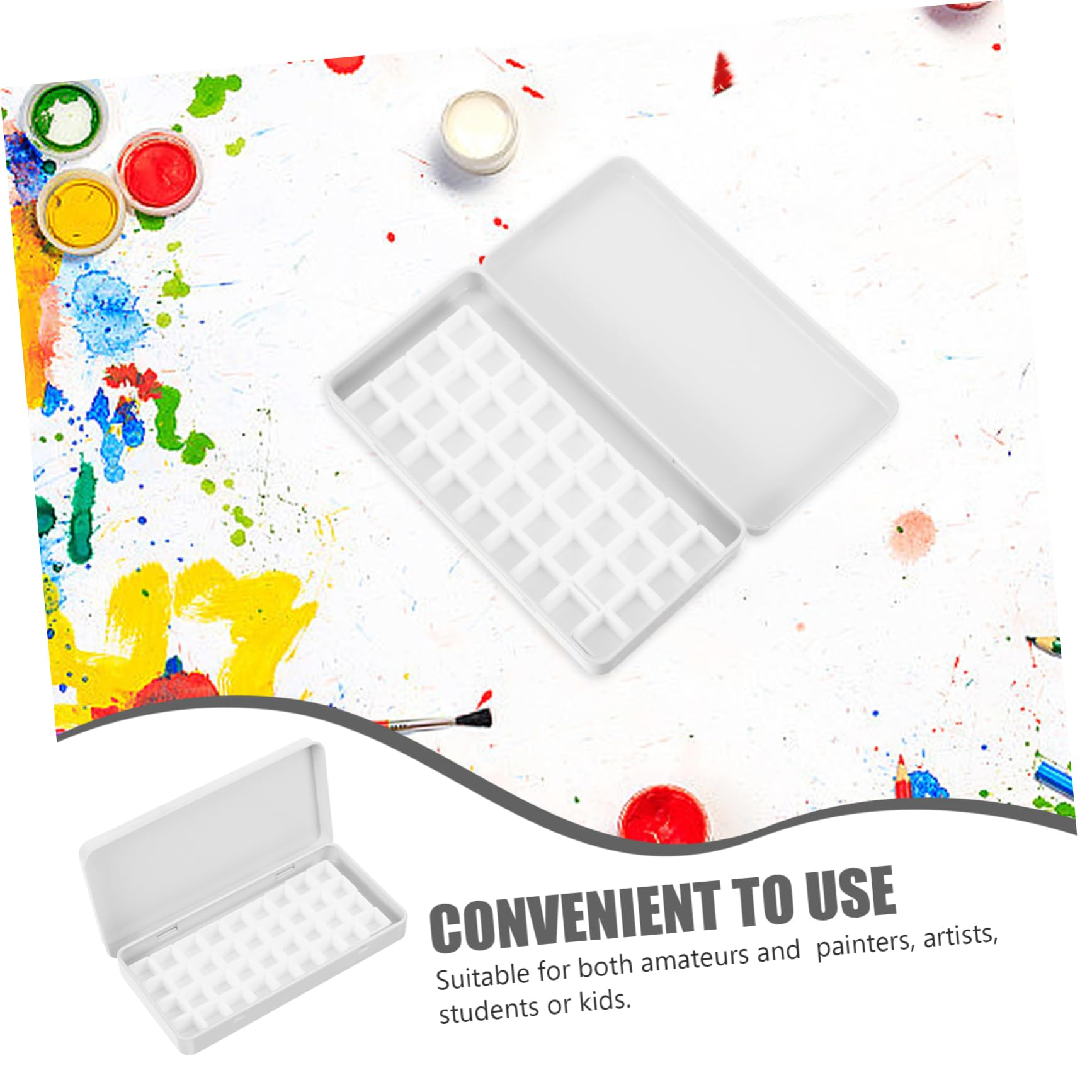 EXCEART 5ensembles Boîte Métallique Vide pour Pigments De Peinture à Eau Palette Artiste avec Compartiments Idéale pour Gouache Et Aquarelle Kit Pratique pour Artisans Et Étudiants