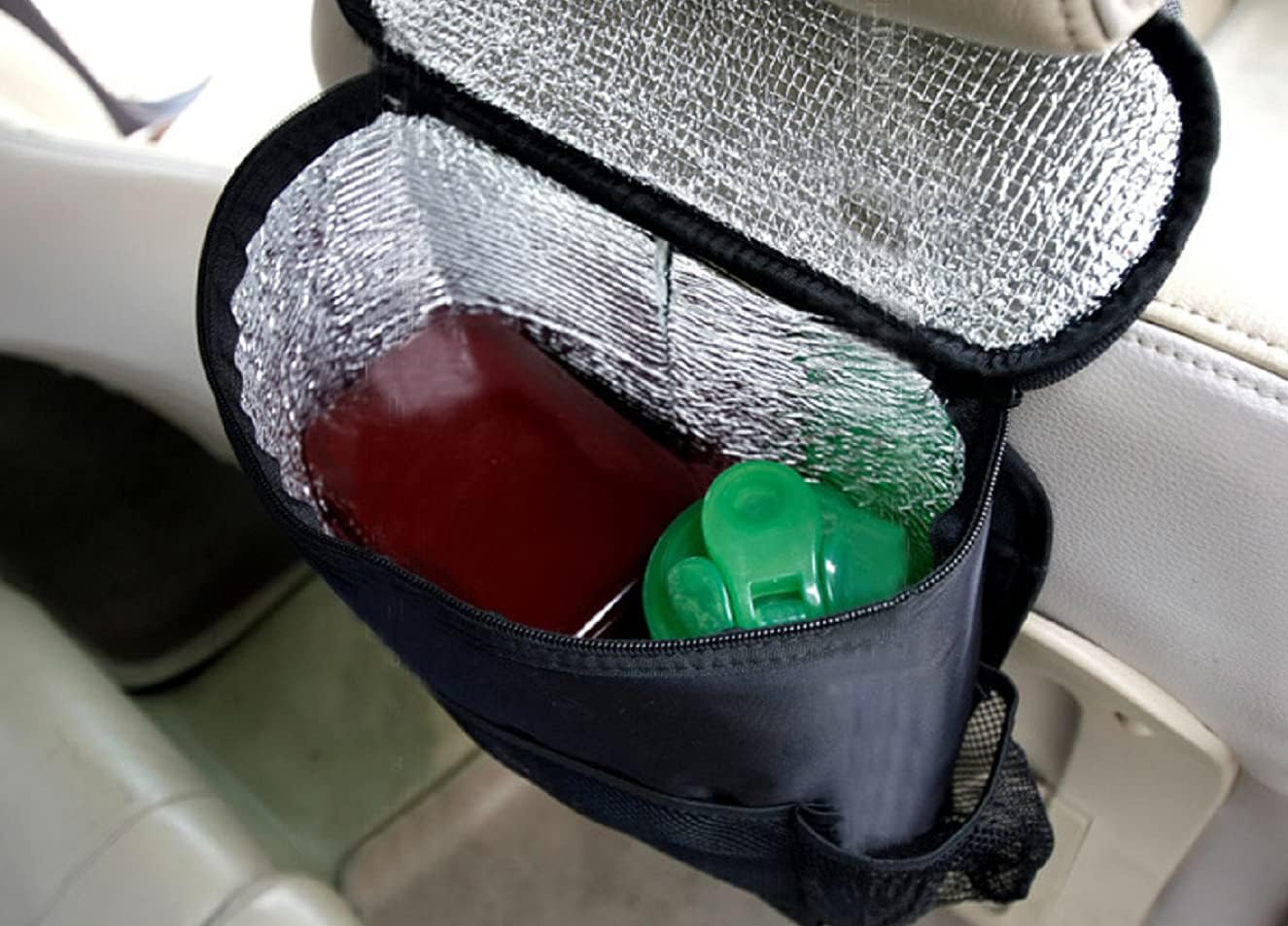 ZaYow Car Seat Back Organizer Hanging Insulated Storage Bag Car Drinks Bag Tissue Box Travel Car Bag : Automotive