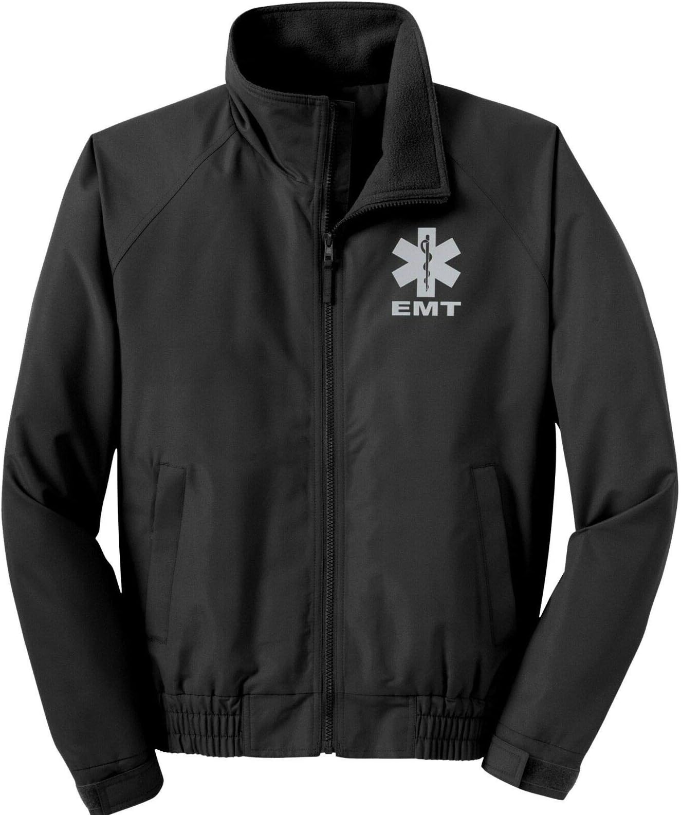 Smart People Clothing EMT economy jacket, REFLECTIVE logo fleece lining Emergency Medical