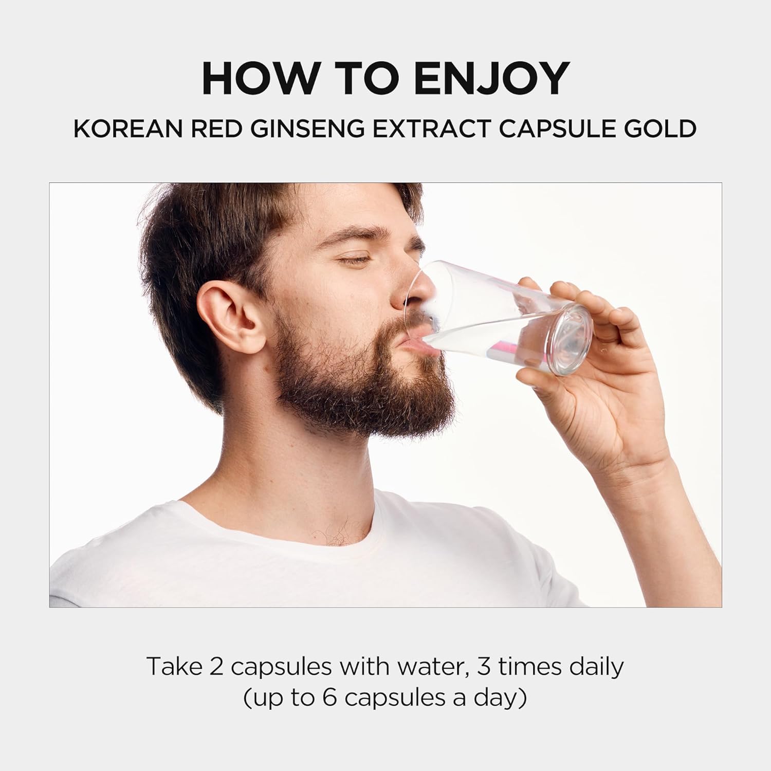 JUNG KWAN JANG Korean Red Ginseng Extract Capsule Gold - Vegan Energy Supplements - No Caffeine & Non-GMO (600mg, 150 Capsules) - Image 6