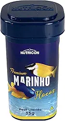 Nutricon: Ração Marinho Flocos 35g | Flocos Nutritivos para Peixes Marinhos e Invertebrados | Realce de Cores e Fortalecimento Imunológico Sem Corantes