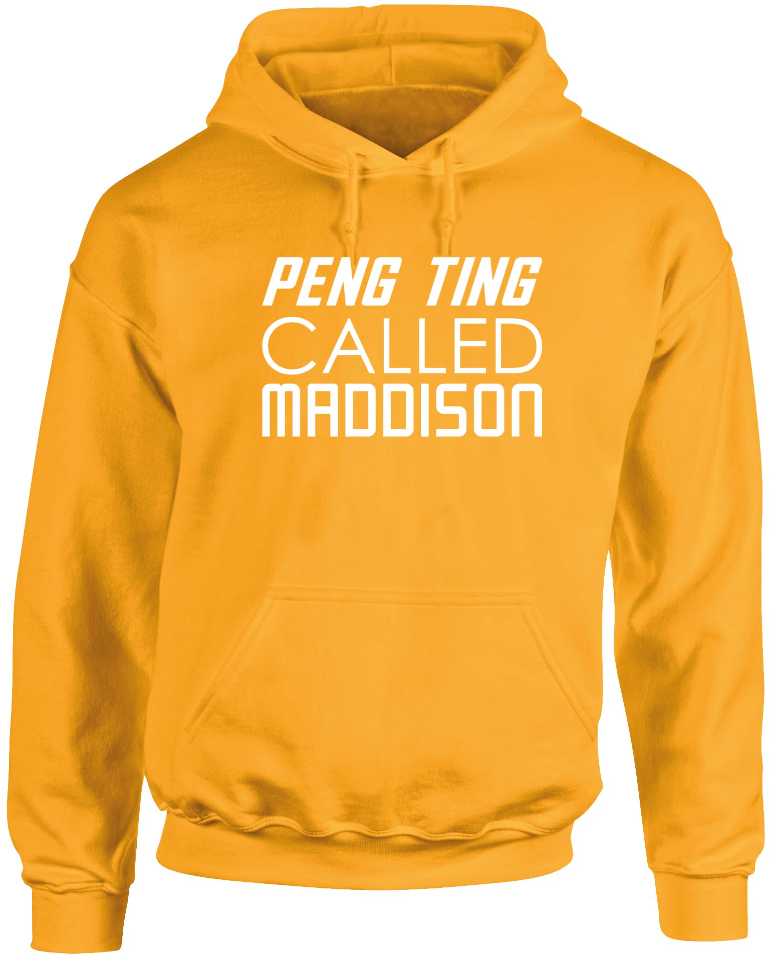 Hippowarehouse Peng Ting Called Maddison unisex Hoodie hooded top Mustard
