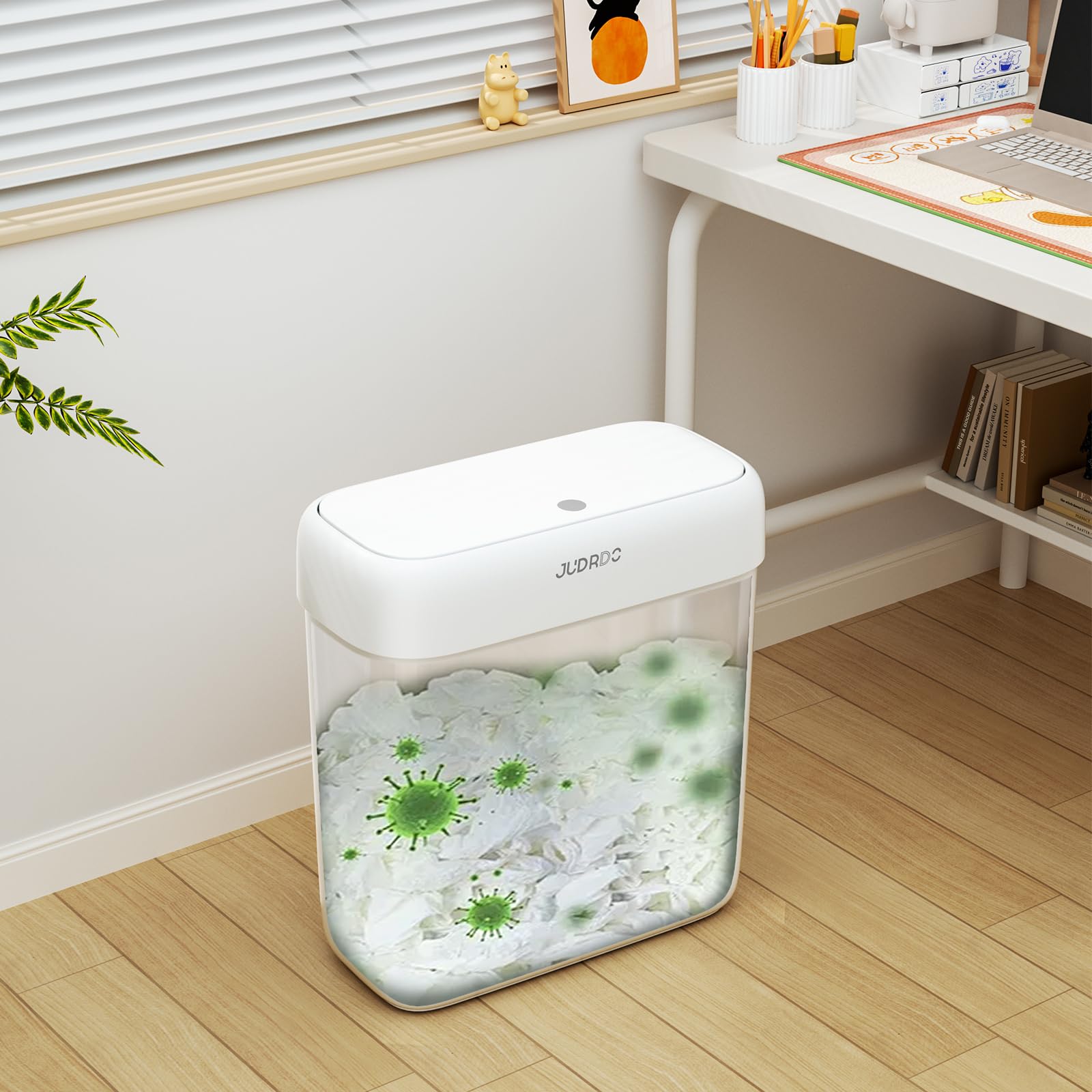 Amazon｜JUDRDO ゴミ箱 小型 9L ふた付き 消臭 ペット対策 スリム バス 