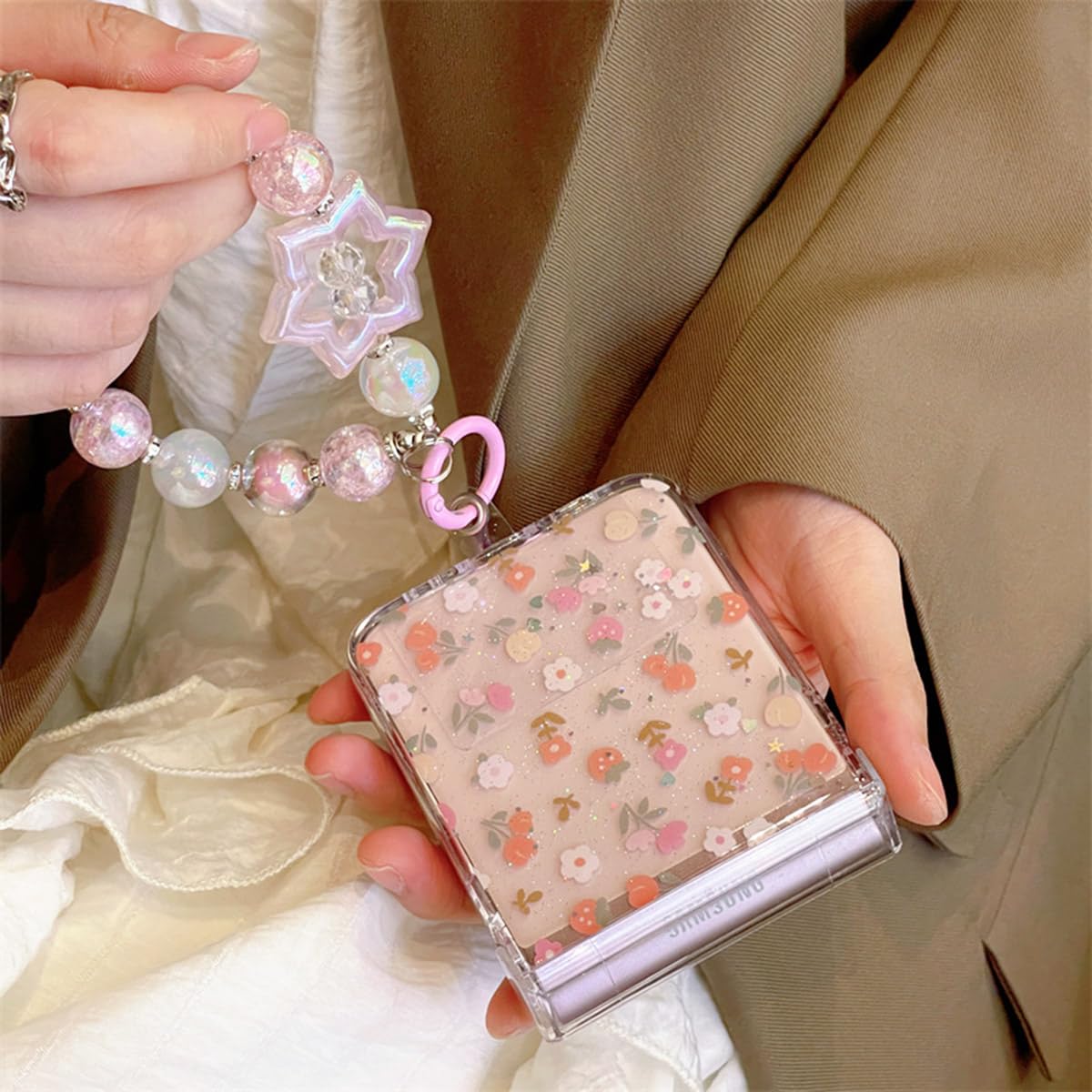 Amazon.com: GO-VOLMON Cute Woman Case for Samsung Galaxy Z Flip 4