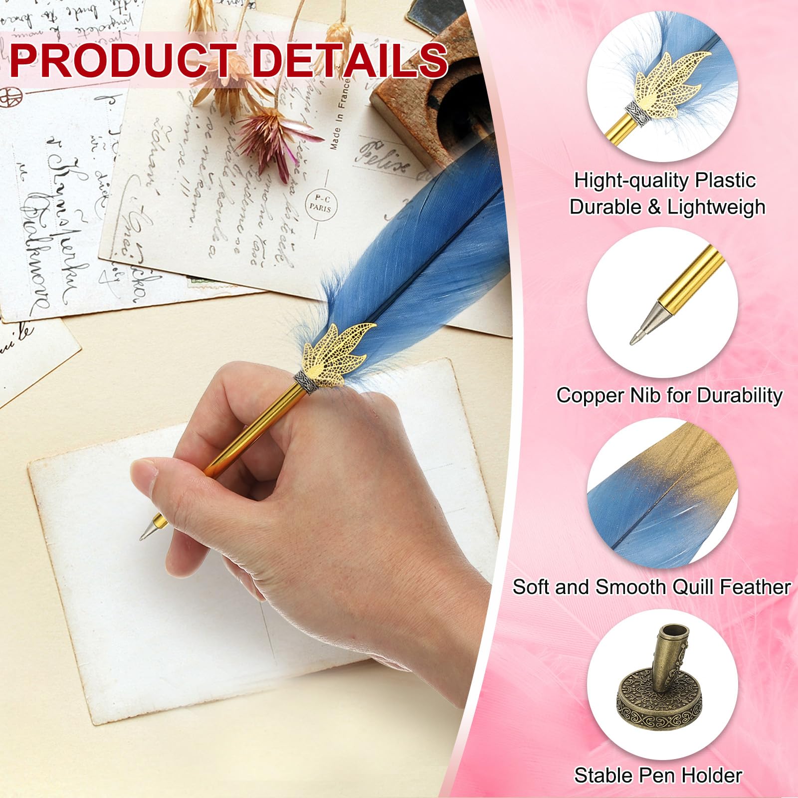 PATIKIL Feather Pen Quill - Image 3
