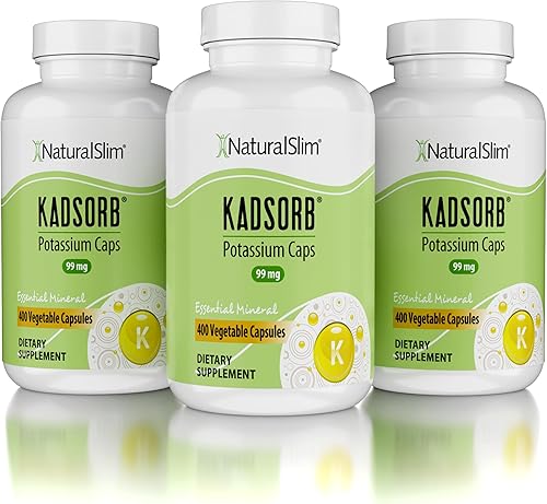 NaturalSlim Kadsorb Citrato de potasio natural, apoya el equilibrio de electrolitos y el pH normal, sin OMG y sin gluten, suplemento de potasio NaturalSlim Kadsorb Citrato de potasio natural, apoya el equilibrio de electrolitos y el pH normal, sin OMG y sin gluten, suplemento de potasio