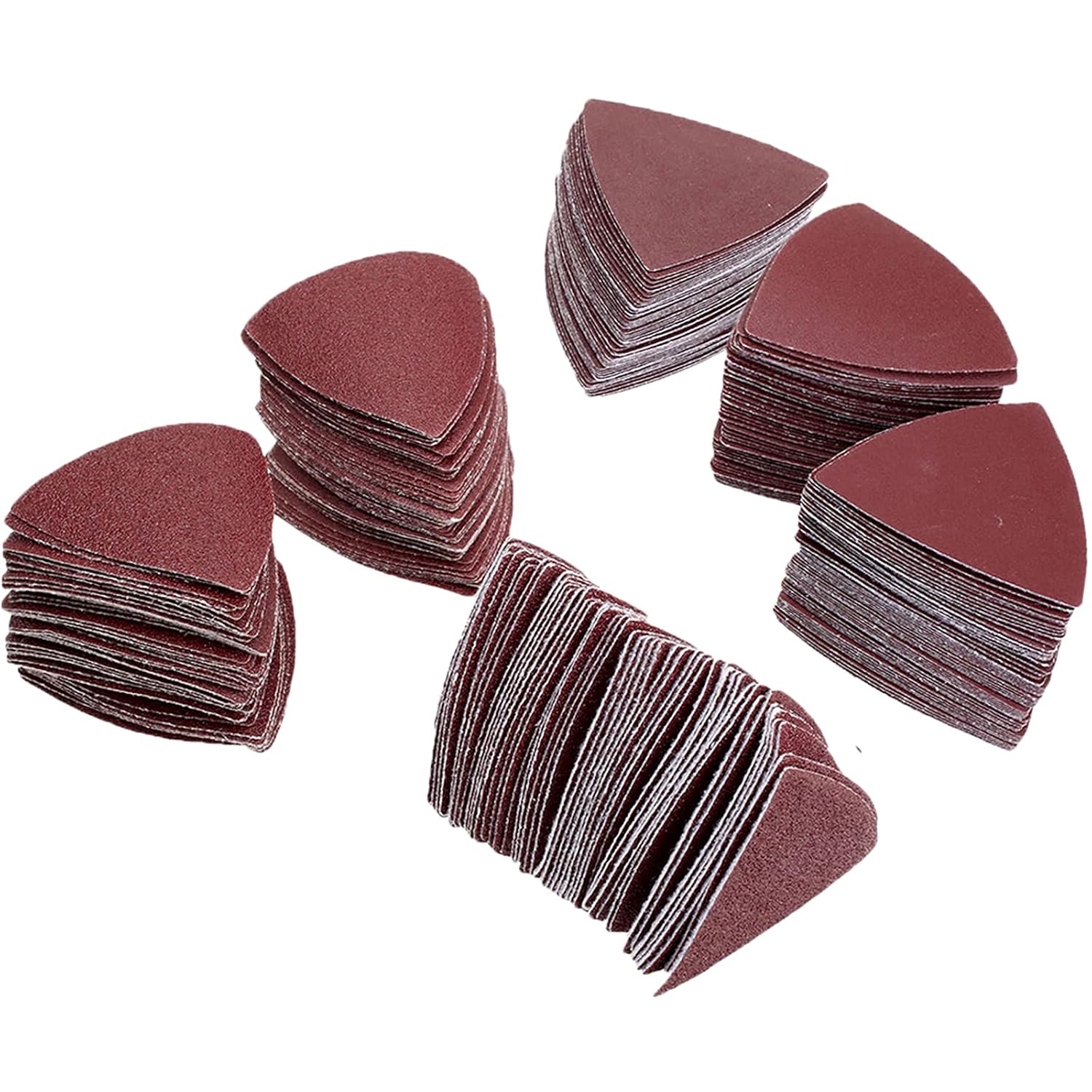 Triangle Sanding Pads Detail Sander Sandpaper for Oscillating 3-1/8 Inch Assorted Triangle Sandpaper 40/60/80/120/180/240 Grit Fit for Finishing Wood Sanding Plaster and Other Surfaces (100 Pack): Tools & Home Improvement