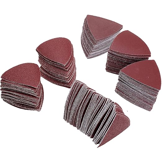 Spmarkt Triangle Sanding Pads, Detail Sander Sandpaper for Oscillating