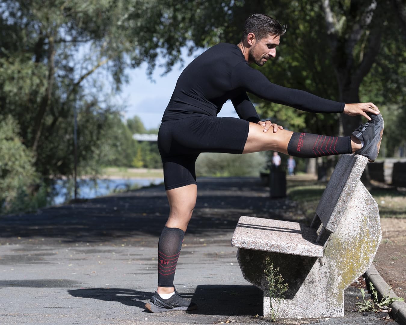 skinup T Shirt Compression Homme FLEXUP, Fibre Céramique, Tricotage 3D sans Coutures, Compression Ferme, Idéal Tennis Padel Running