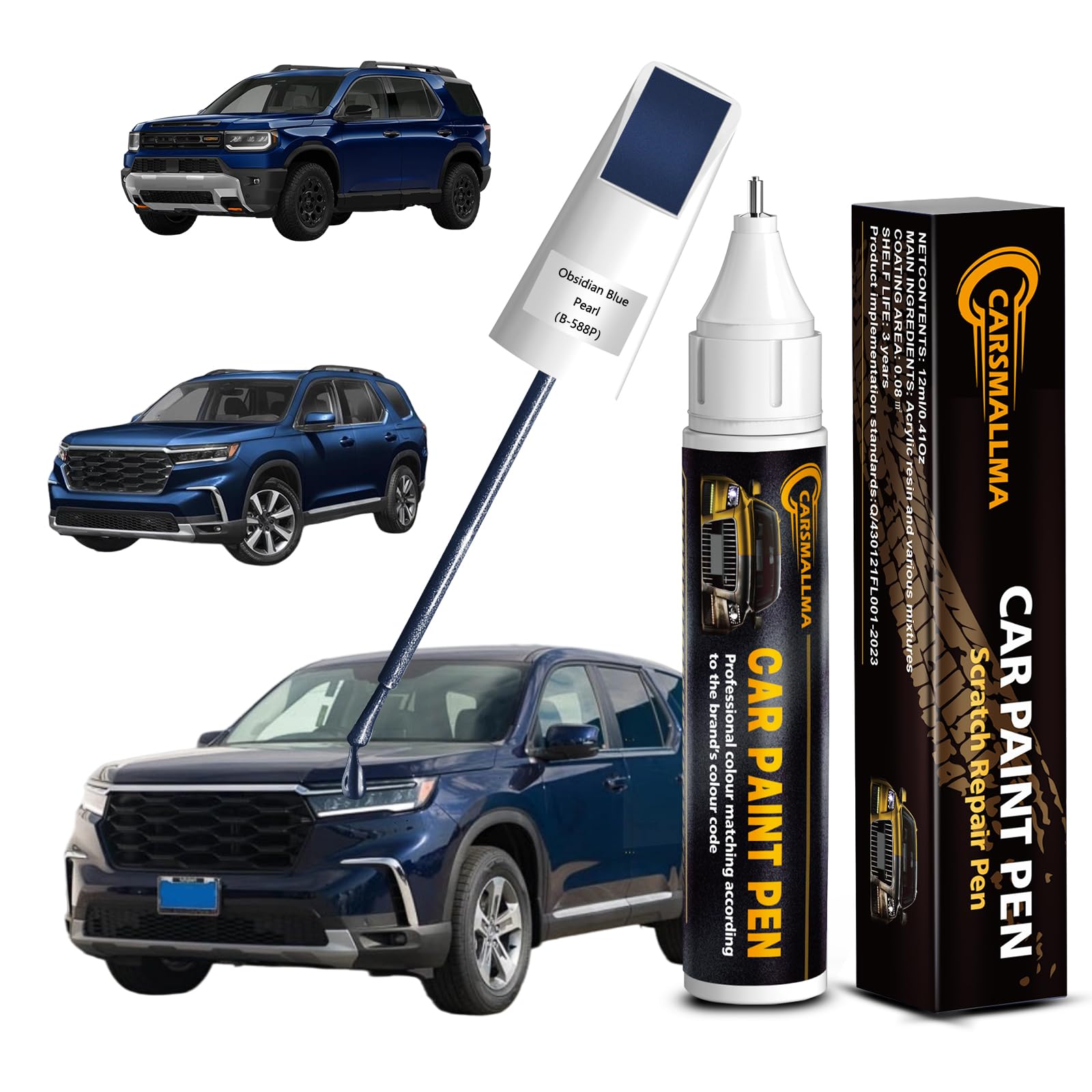 carsmallma Honda Obsidian Blue Pearl (B-588P)