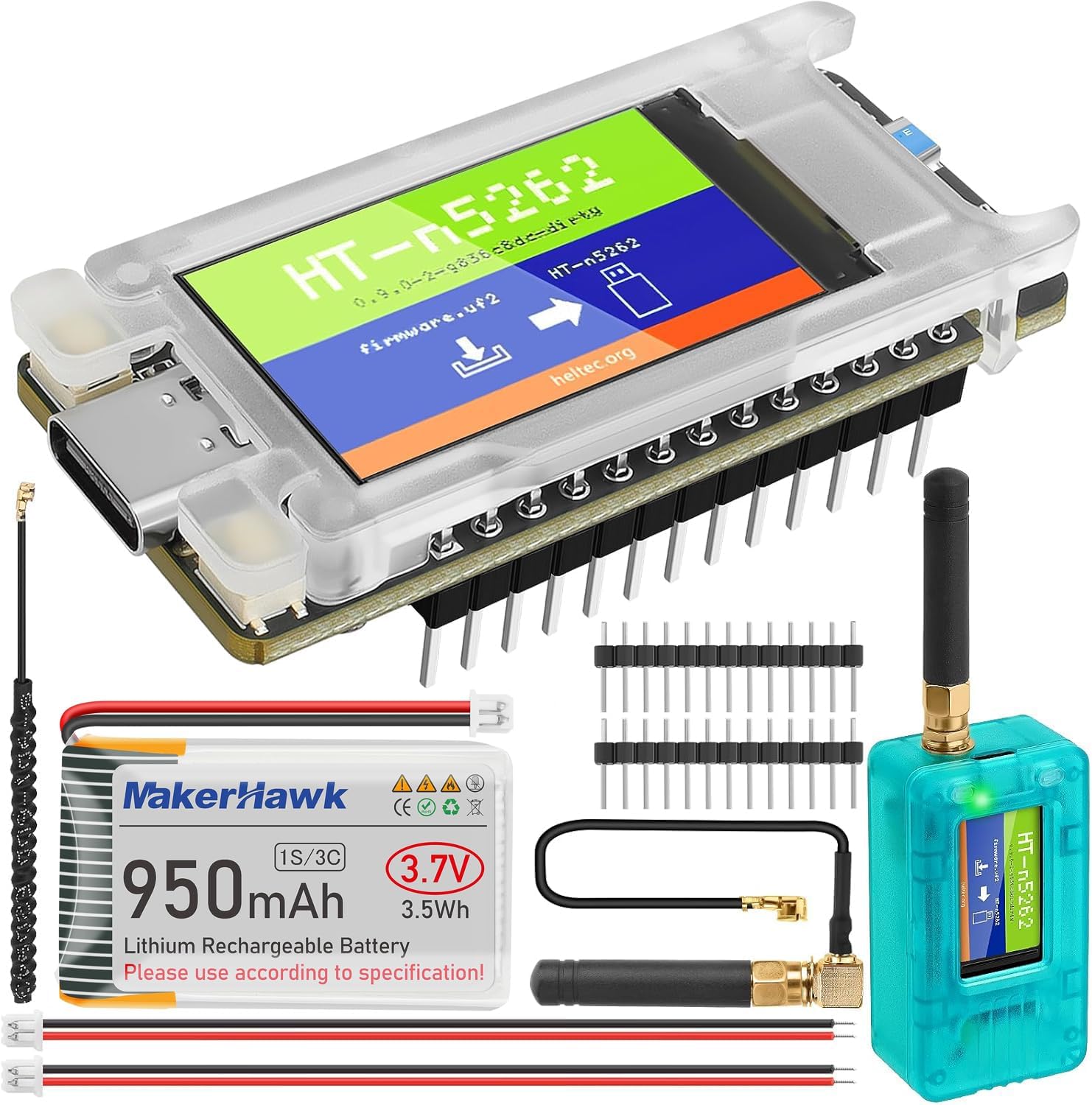 Amazon.com: 2 Pack ESP32 LoRa V3 Module Board - with 915MHz Antenna and ...