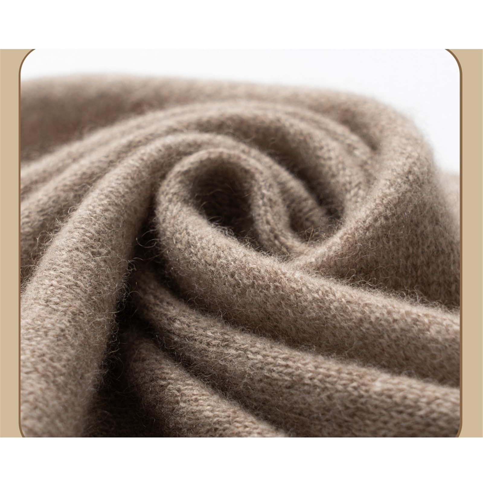 Chal de punto cachemira for mujer, bufanda sencilla y cálida invierno, banda for el cuello informal moda Chal de invierno