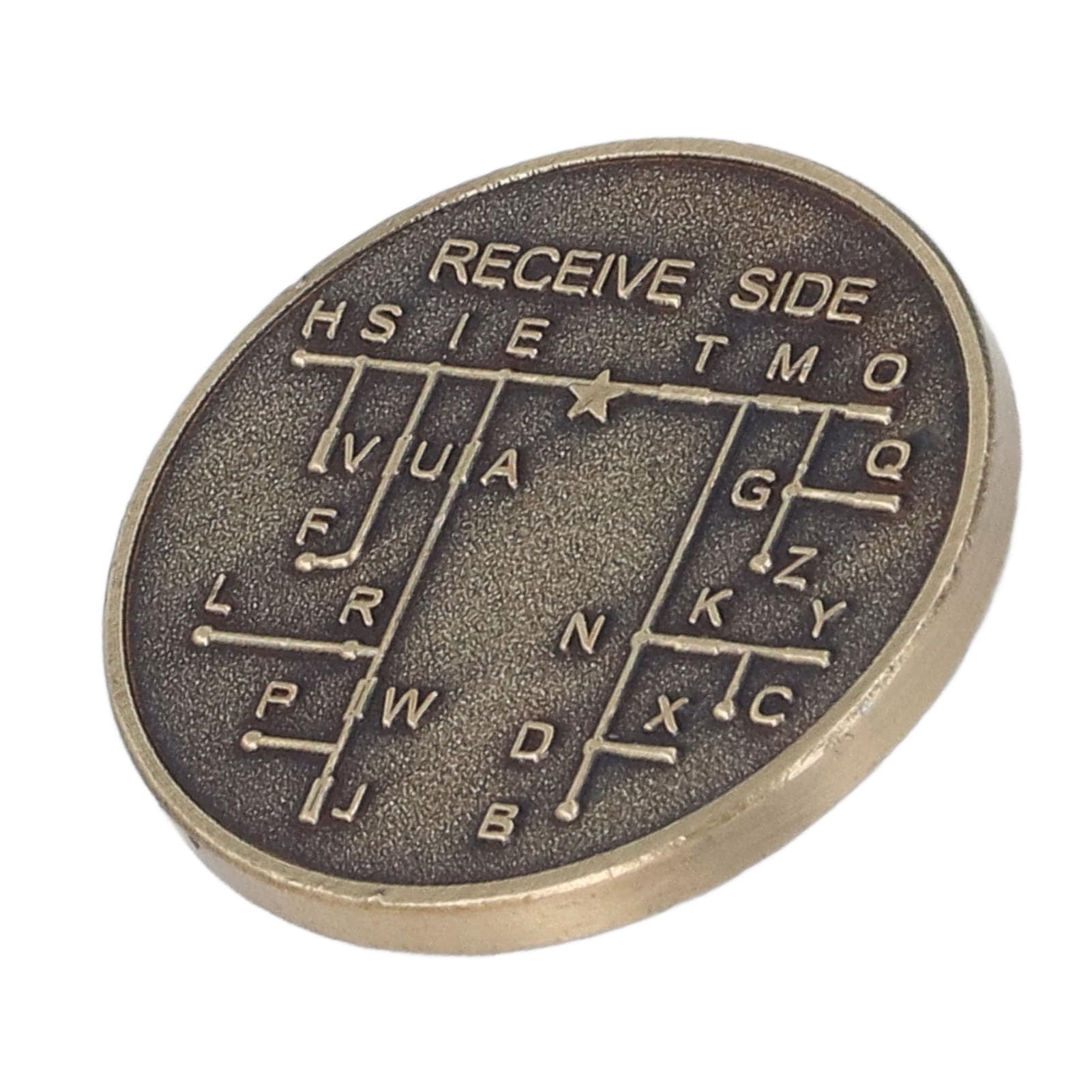 Generic CW Morse Code Monety Ocynkowane Miedziane Monety Pamiątkowe Brąz dla Amatorskich Szkoleniowej dla Początkujących dla Początkujących, Kod Kablowy Powiększanie Wiertarki