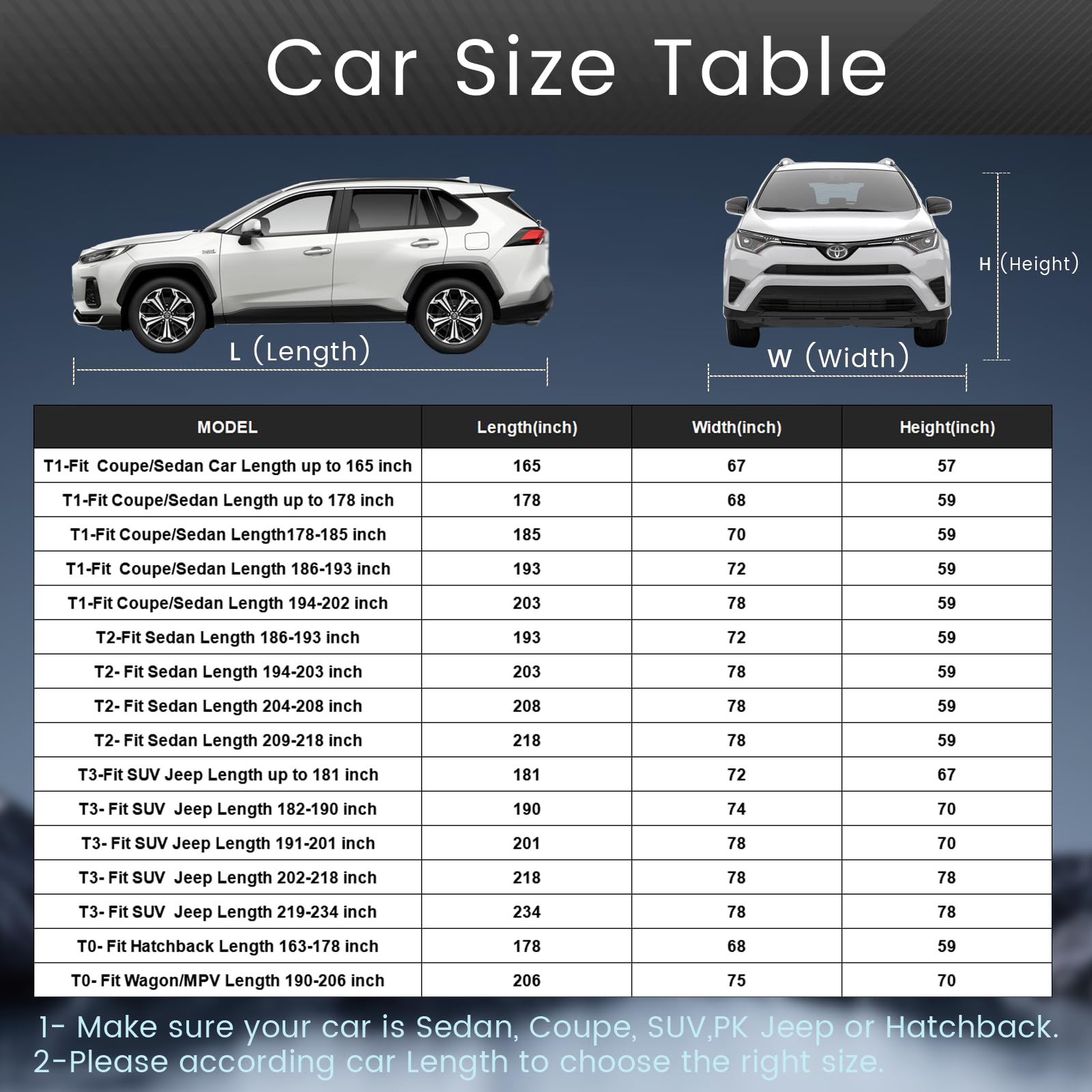 Car Cover Waterproof All Weather Full Exterior SUV Cover Universal Fit Cadillac Escalade ESV Chevrolet Chevy Suburban Ford — view 4