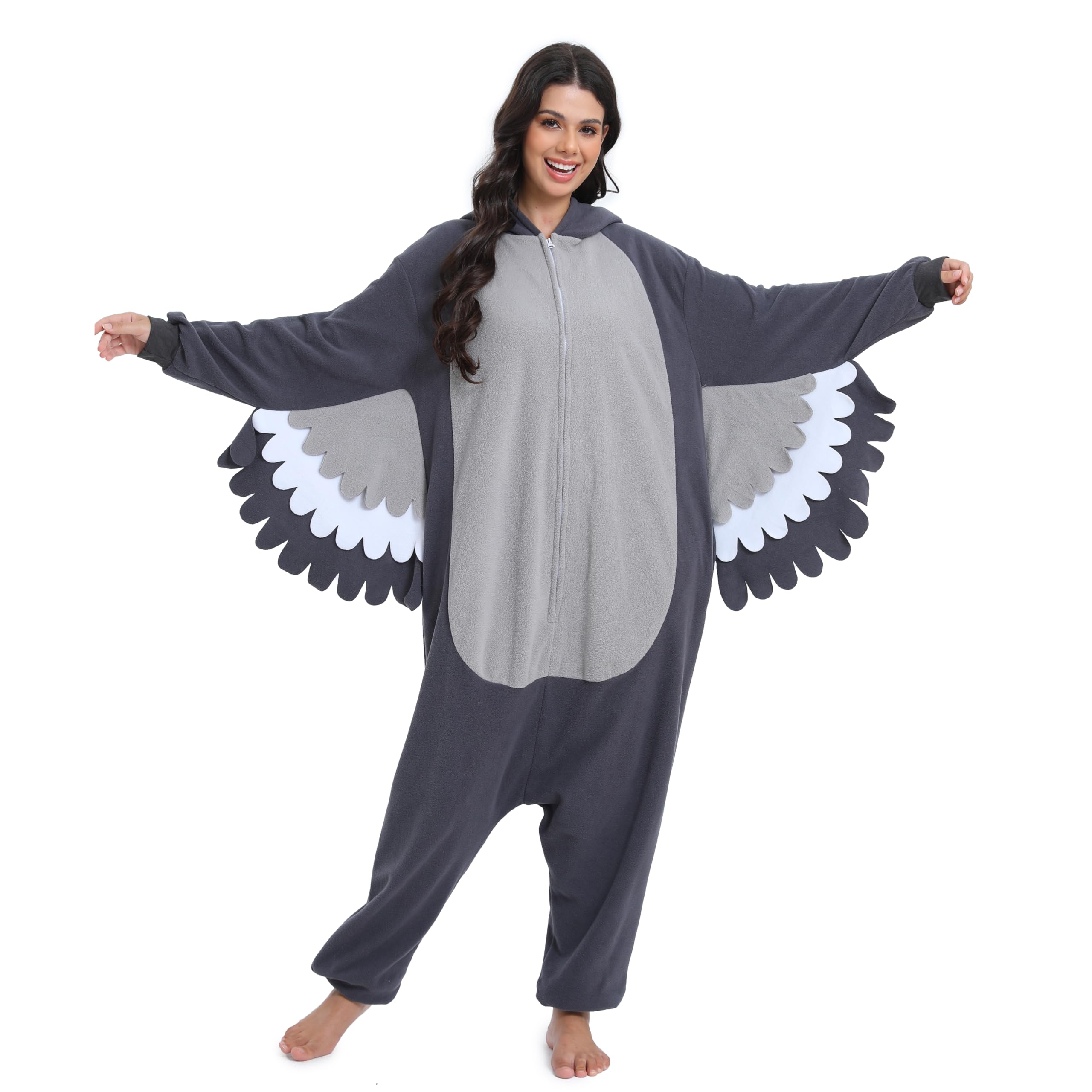 NAITOKE Disfraz de animal para adultos, disfraz de Halloween, pijama de una pieza para mujeres, hombres y adolescentes