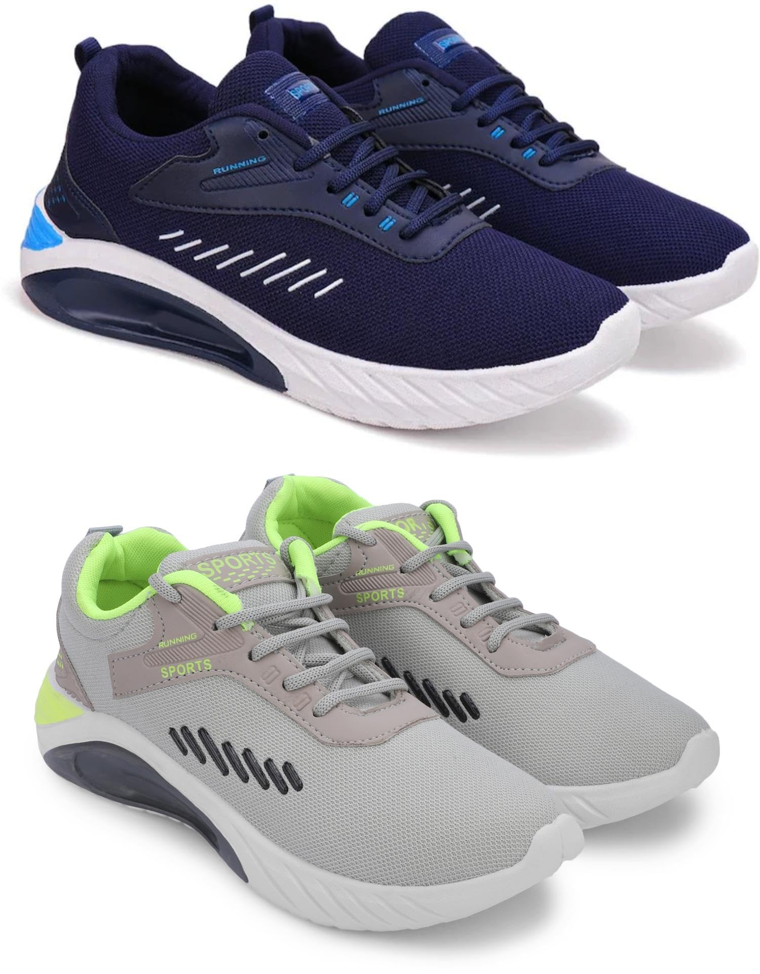 Men’s Sports Runner Shoes – Comfortable Pack of 2 Multi-image-10
