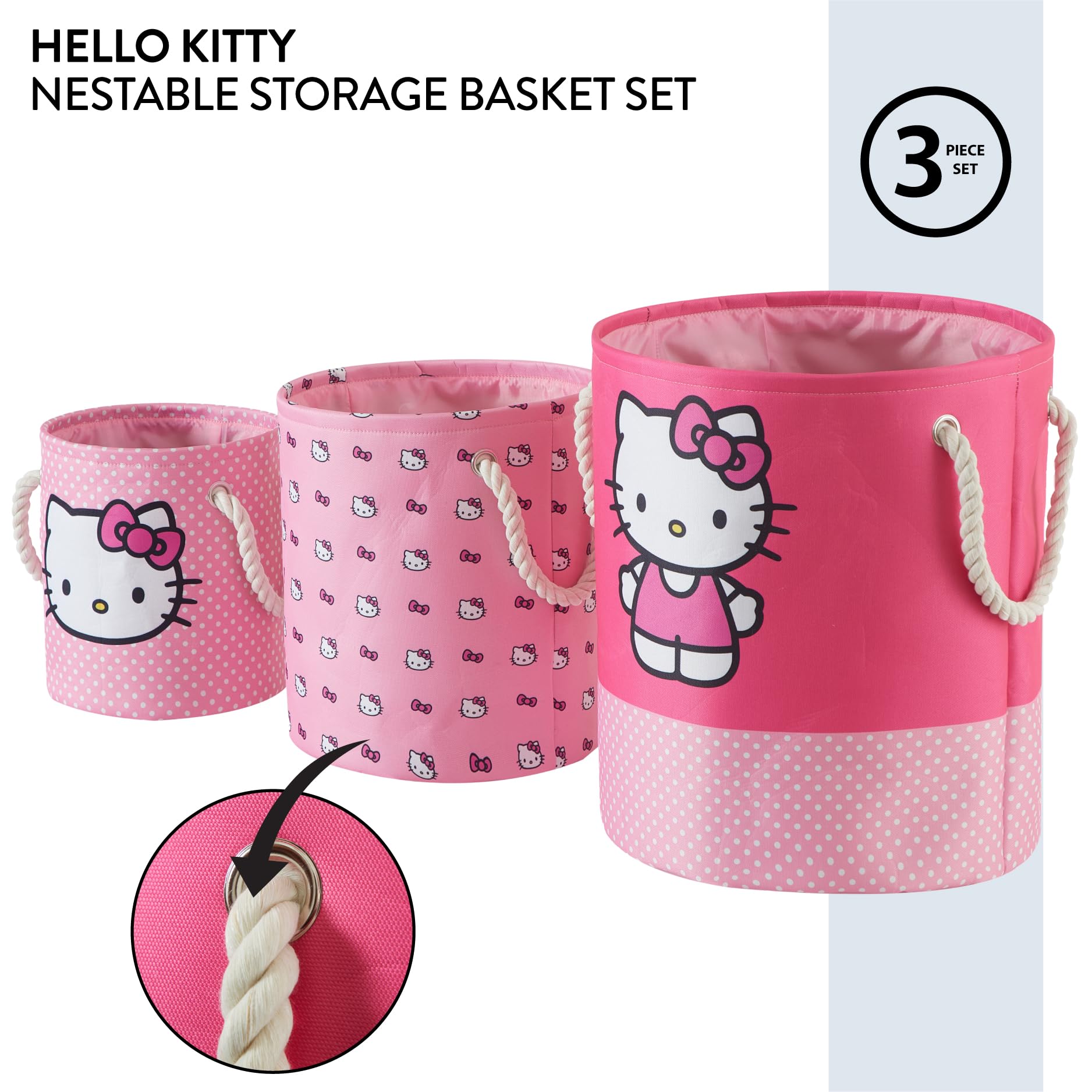 Hello Kitty 3段 収納ケース 2点セット ピンク Amazon.com - Idea