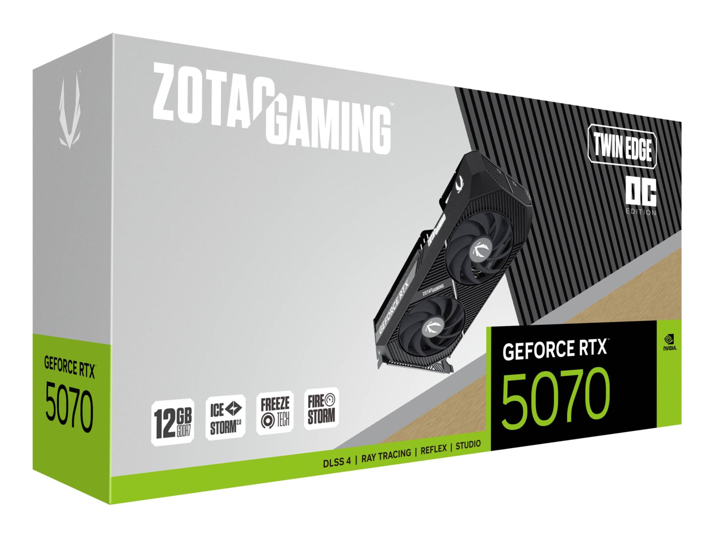 ZOTAC VGA RTX 5070 Twin Edge OC 12 GB Tarjeta Gráfica