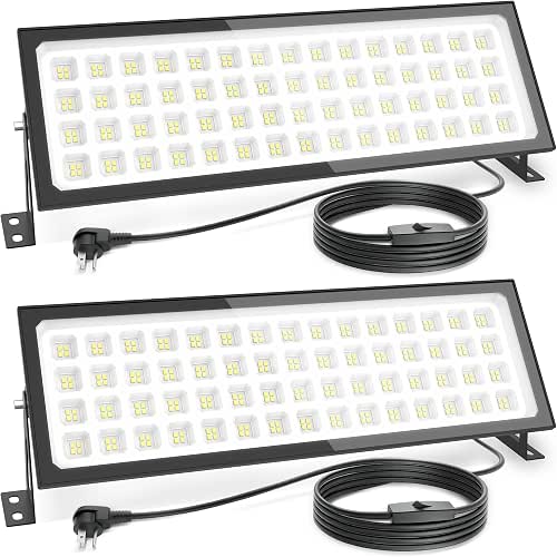2 Pack Linkable LED Shop Lights - Super Bright 200W