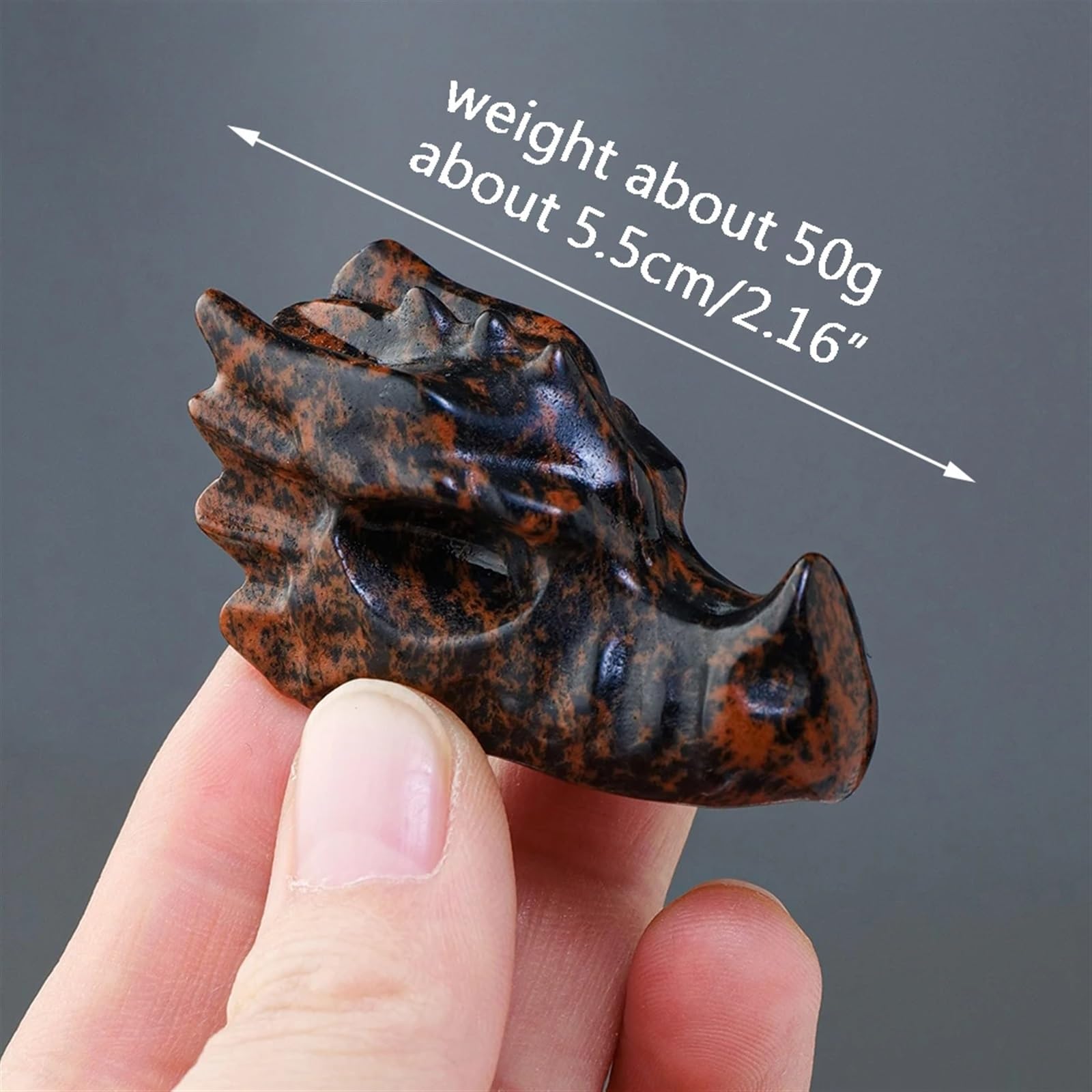 Amazon.co.jp: KatLin 1PC 天然水晶宝石手彫刻ドラゴンヘッド石