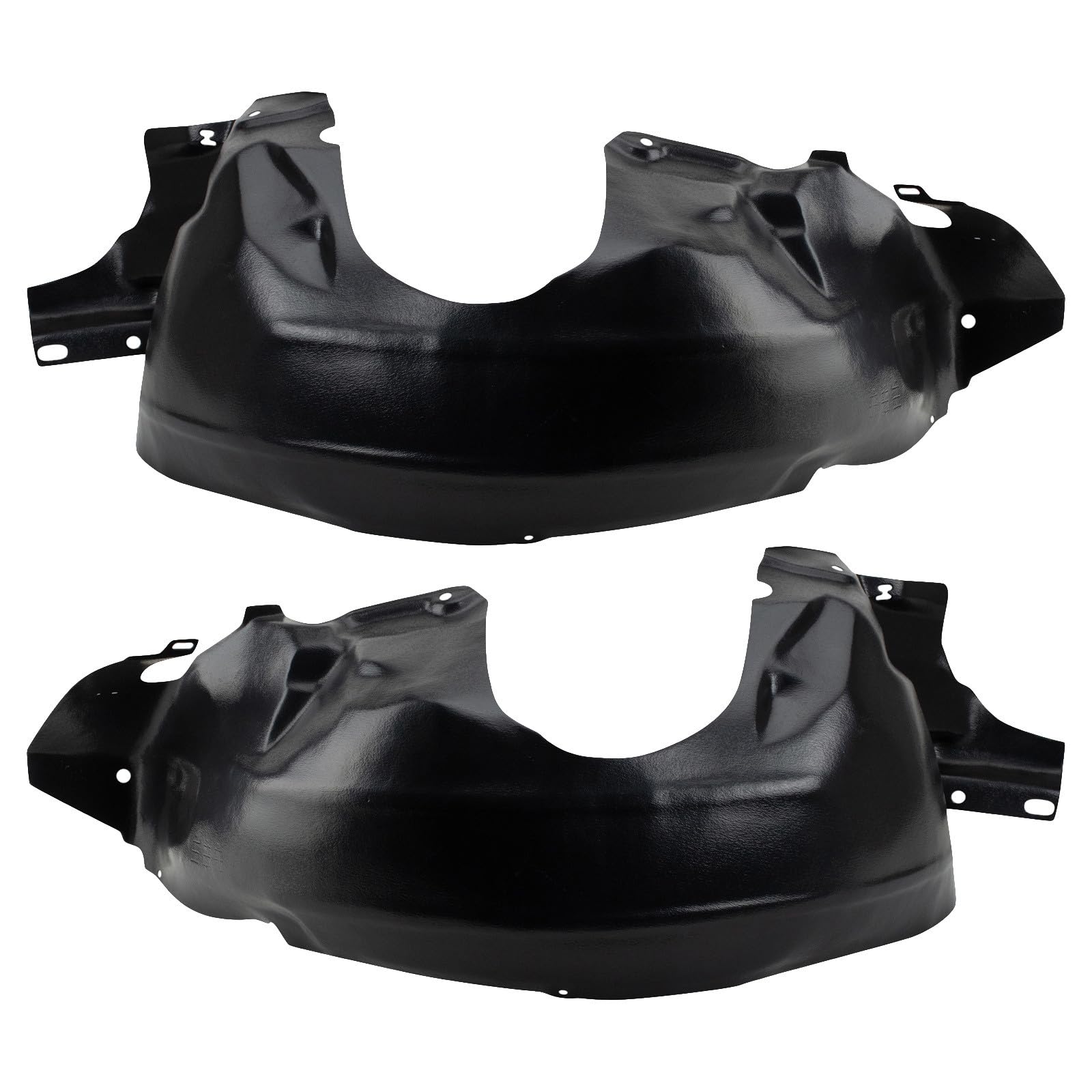 TRQ Front Driver and Passenger Side Inner Fender Liner Set | For 1999-2004 Ford Mustang