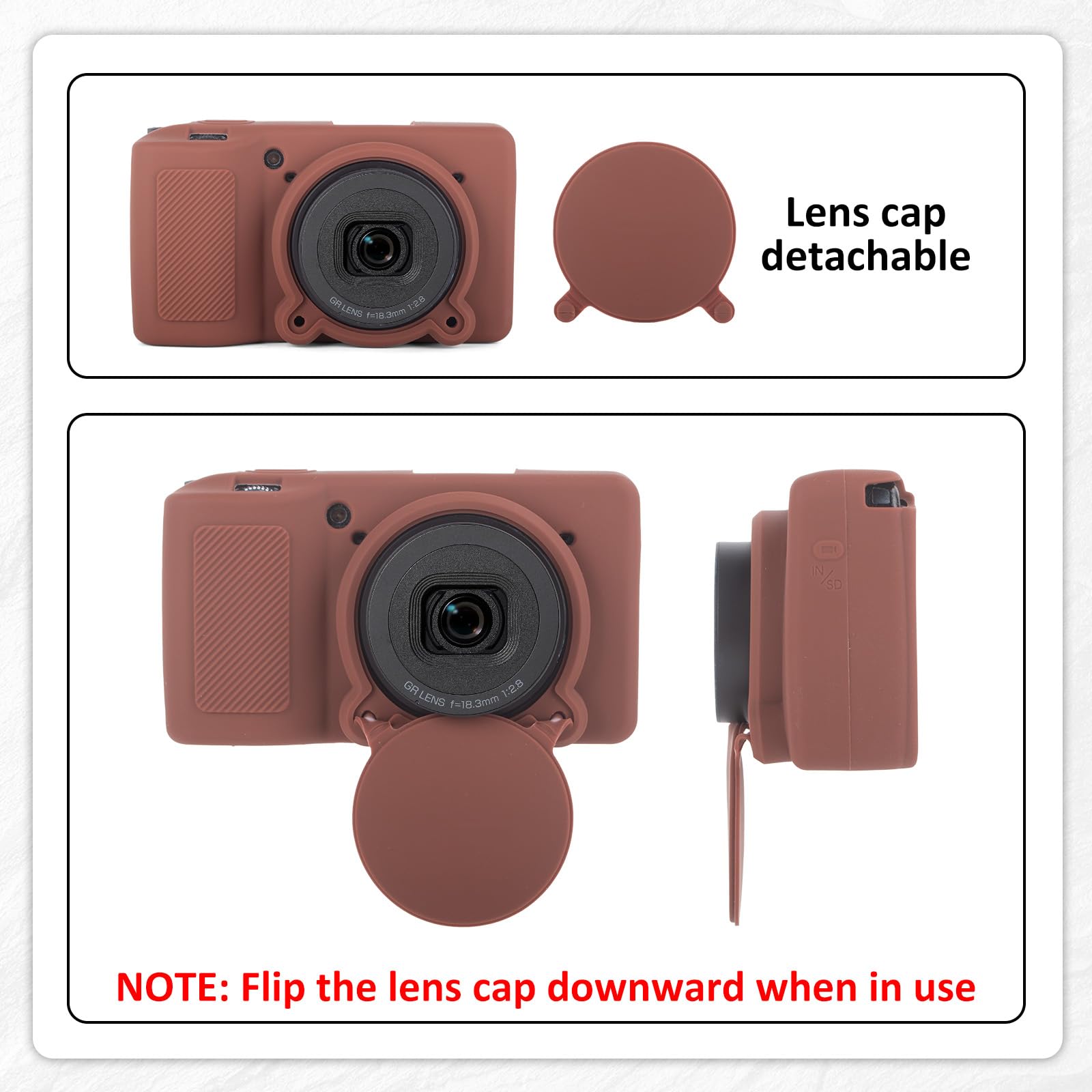 Amazon.co.jp: Rieibi リコー Ricoh GRIV 専用 シリコンカメラケース