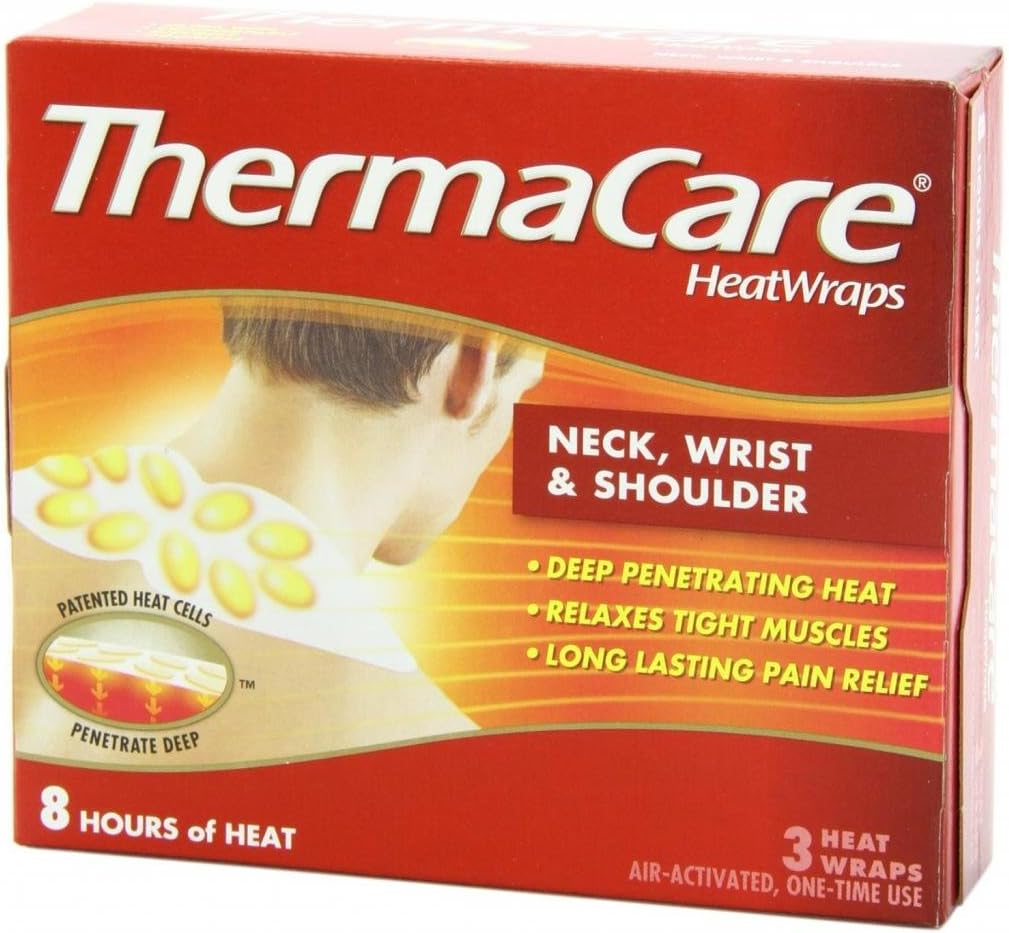 ThermaCare Air-Activated Heatwraps, Neck, Wrist & Shoulder, 3 HeatWraps (Pack of 7)