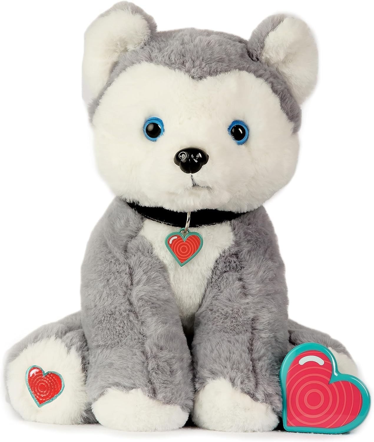 My Baby’s Heartbeat Bear, 20 Second Re-Recordable Digital Voice Recorder Plush Keepsake for Baby’s Heartbeat Memory, Pregnancy Keepsake, Not a Medical Device, 10in, Husky Puppy