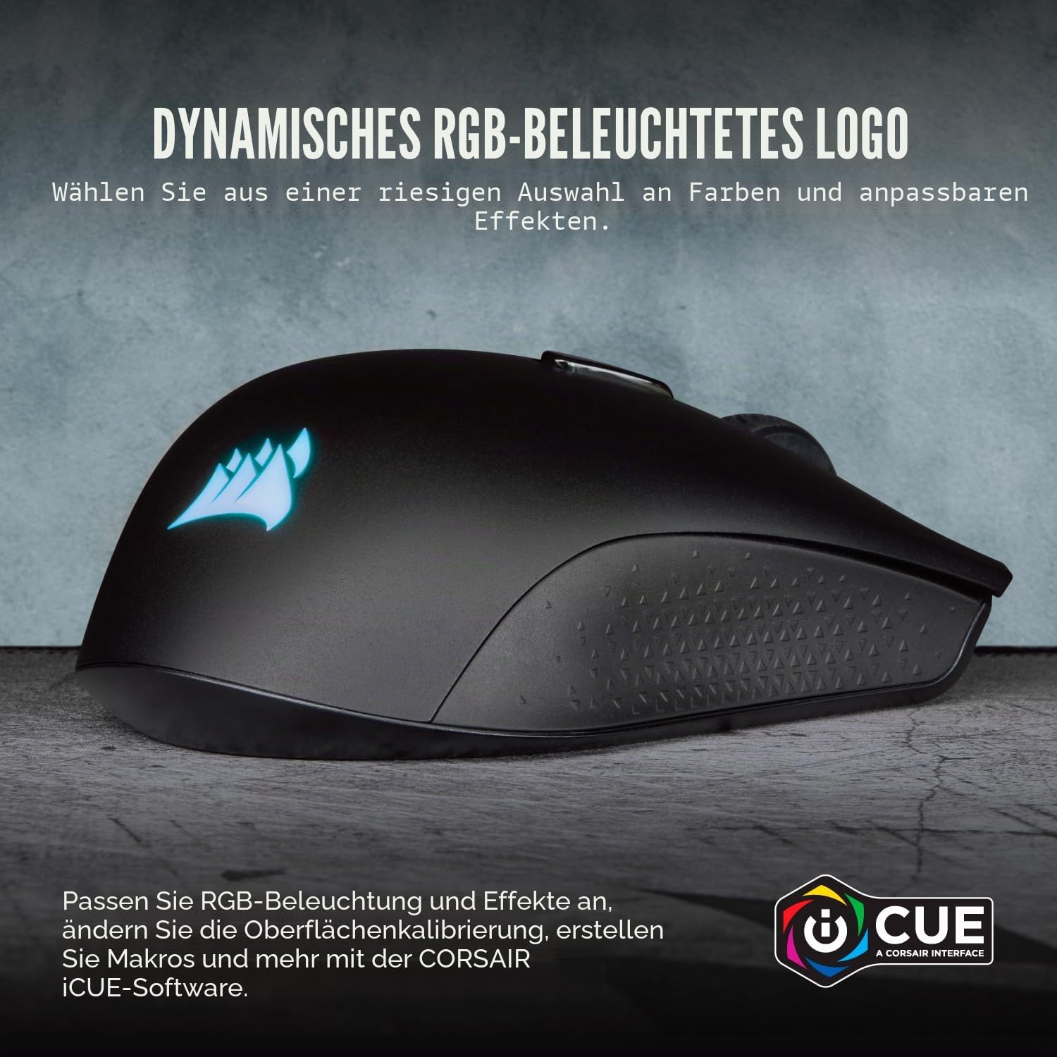 Corsair Harpoon PRO RGB FPS/MOBA-Optisch-Gaming-Maus - Schwarz | 12.000 DPI Optisch Sensor, Leicht, 6 Vollständig Programmierbare Tasten, RGB-LED-Hintergrundbeleuchtung