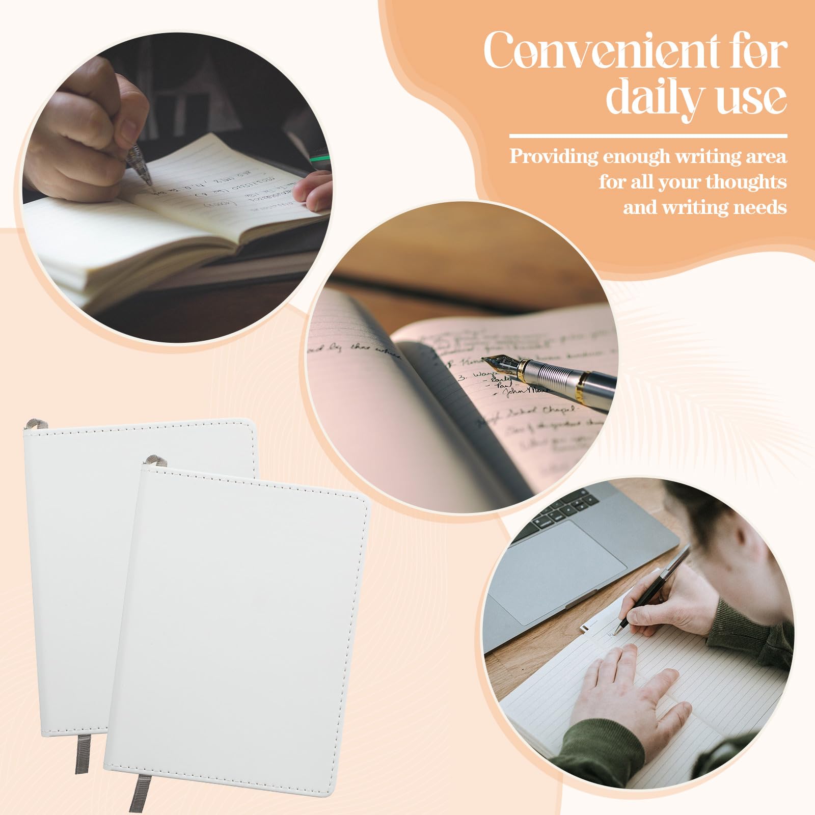 Colarr 12 cuadernos de sublimación en blanco a granel A5 190 páginas gruesas de piel sintética cuaderno de sublimación cuaderno de notas de sublimación de cuero diario de sublimación para suministros