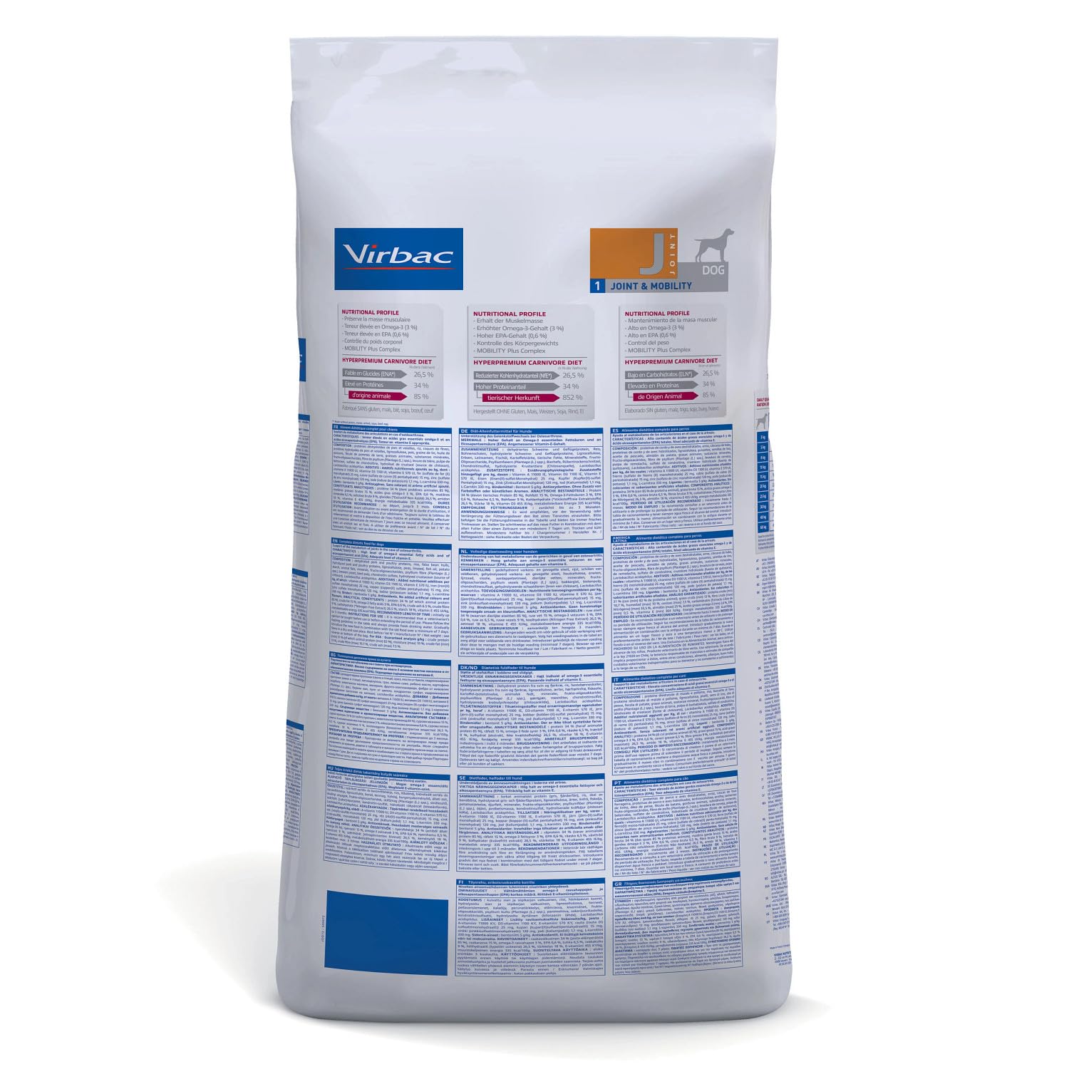 Virbac Veterinary HPM Dog Joint Cibo per Cani Sacco da 12 kg Taglia M