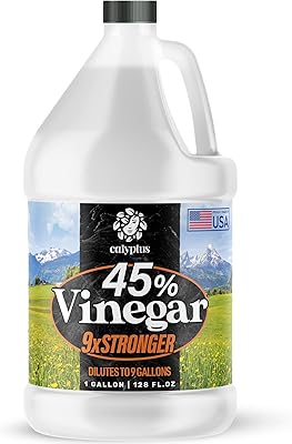 Calyptus 45% Pure Vinegar | Home and Garden | 9X Stronger Than Vinegar | 100% Natural Concentrated Cleaner | 450 Grain | I...