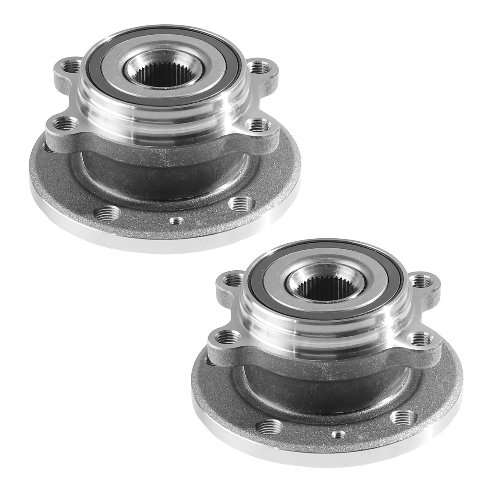 Front Wheel Hub & Bearing Assembly Fits Audi A3 06–2013, Q3 15–18, TT 08–15, VW Beetle 12–19, CC 09–2017, Golf 10–2014, Jetta, Passat, R32, Rabbit, Tiguan (Front) w/ABS 5-Lug OE 513253