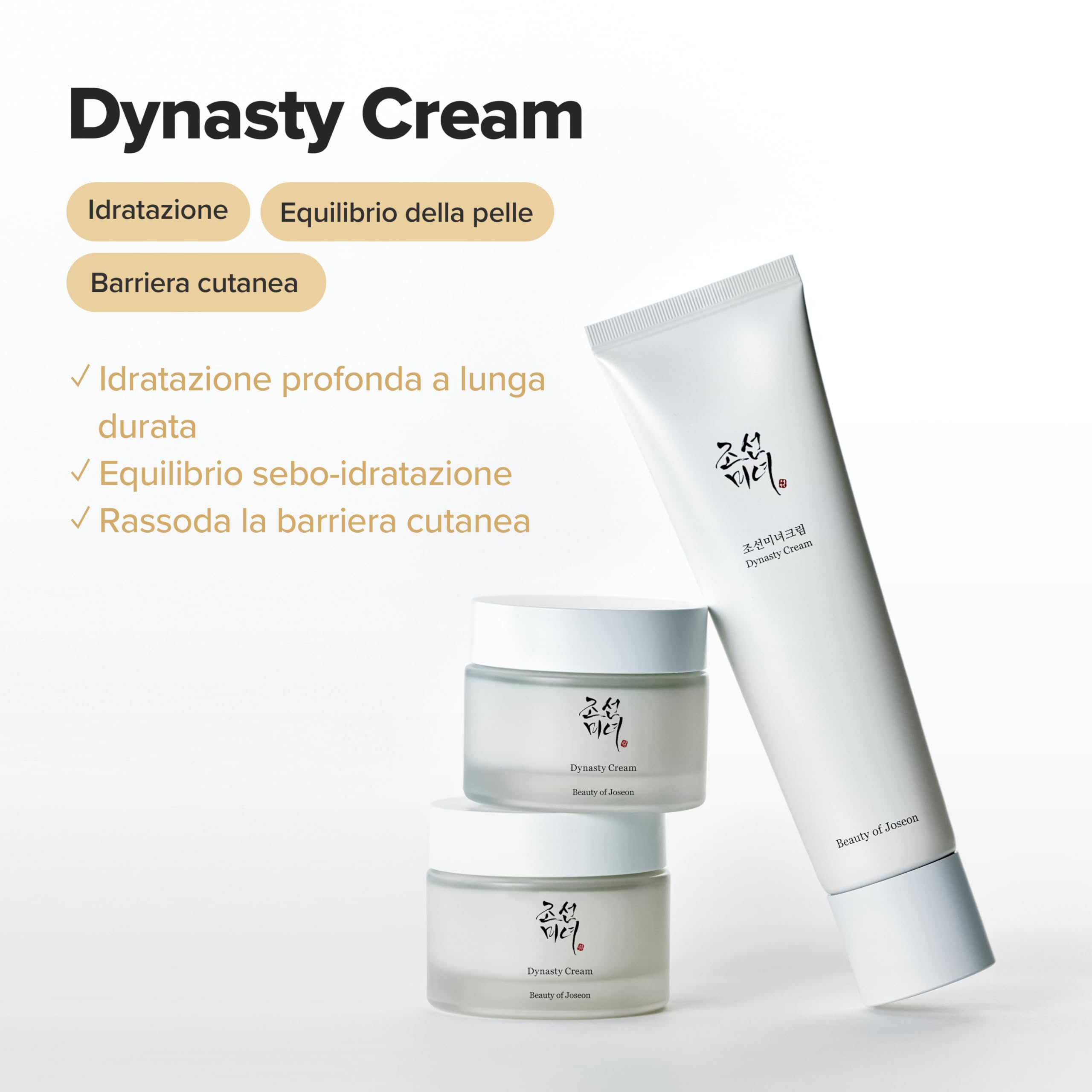 Beauty of Joseon Crema Idratante Viso Dynasty Cream Per Pelli Secche E Sensibili, Cura Della Pelle Coreana Per Uomini E Donne, 100 Ml, 3,38 Fl.Oz
